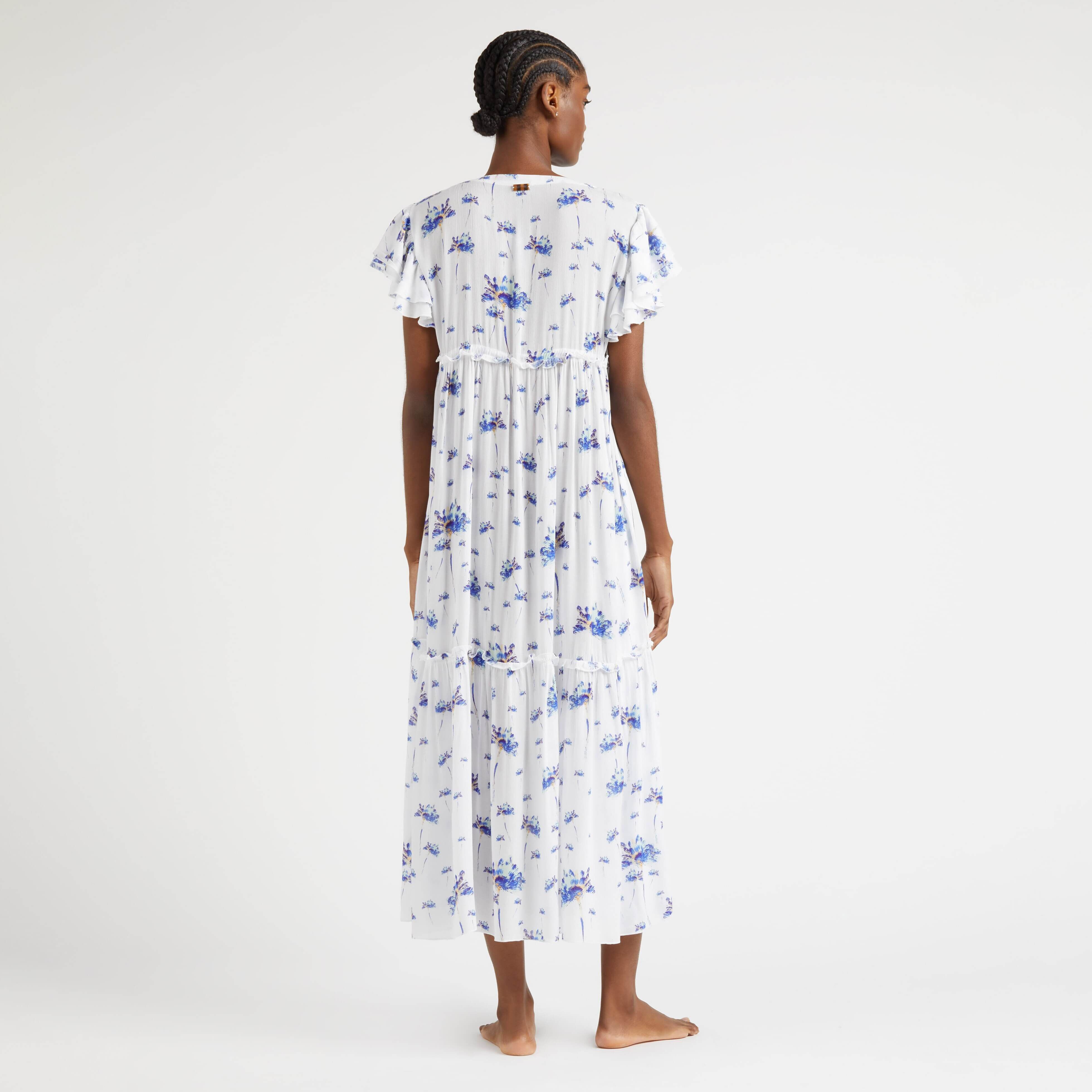 Women Long Viscose Dress Herbier - 4