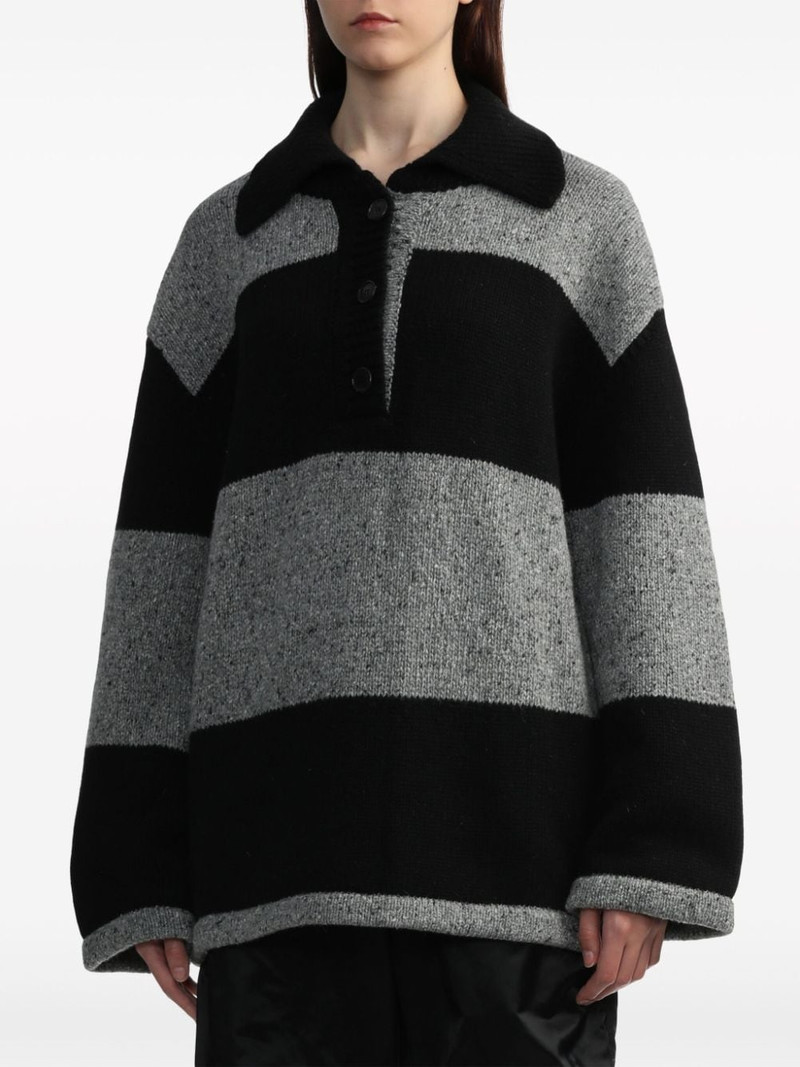 spread-collar striped jumper 3