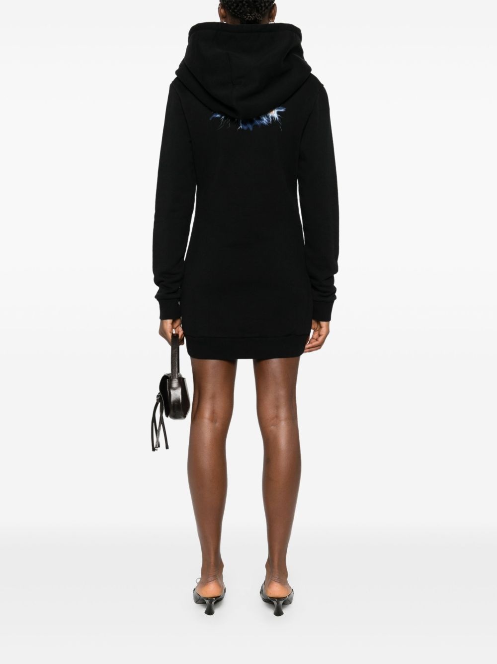 graphic-print hoodie mini dress - 2