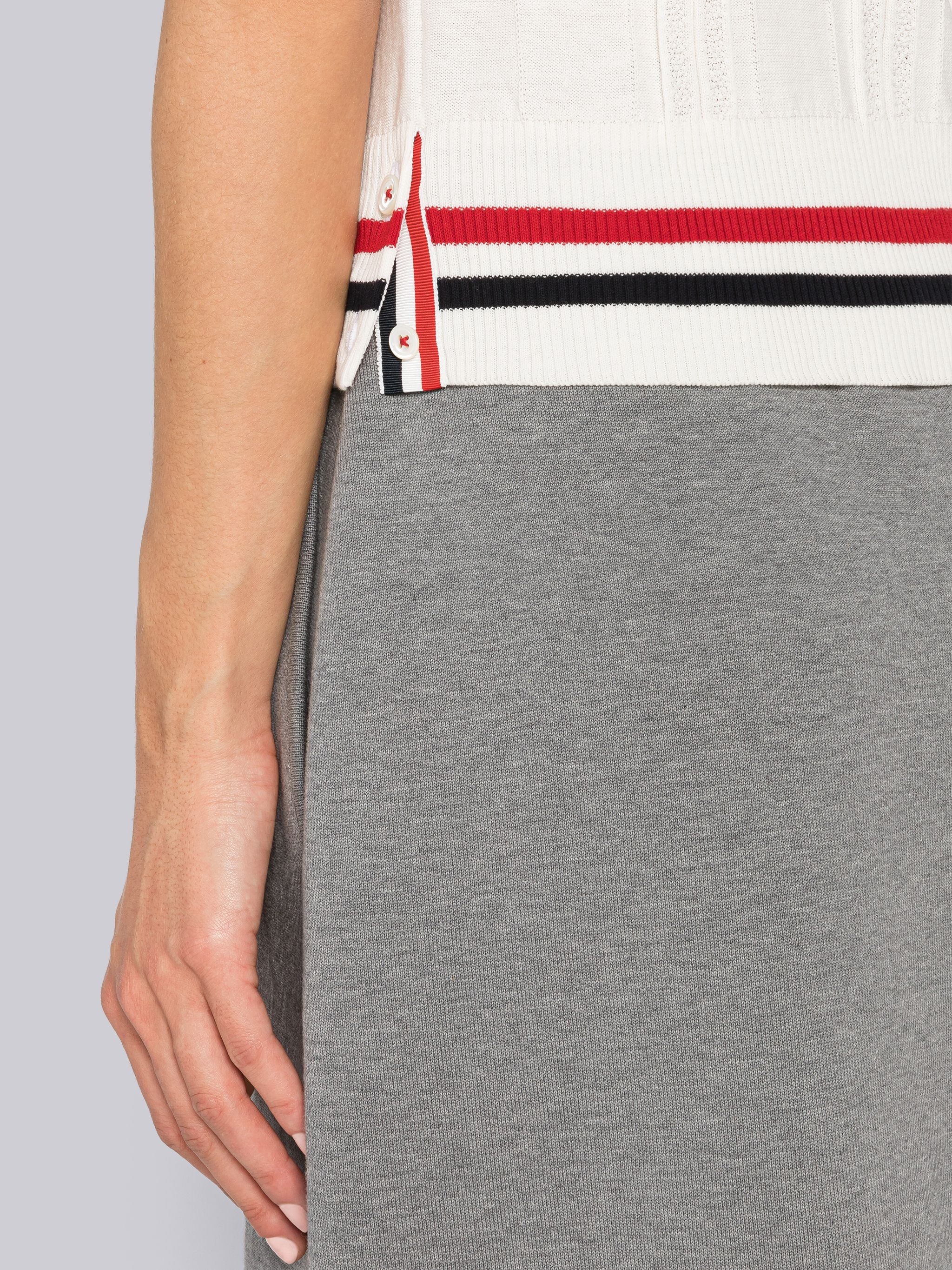 High Twist Cotton Cricket Stripe Polo - 6