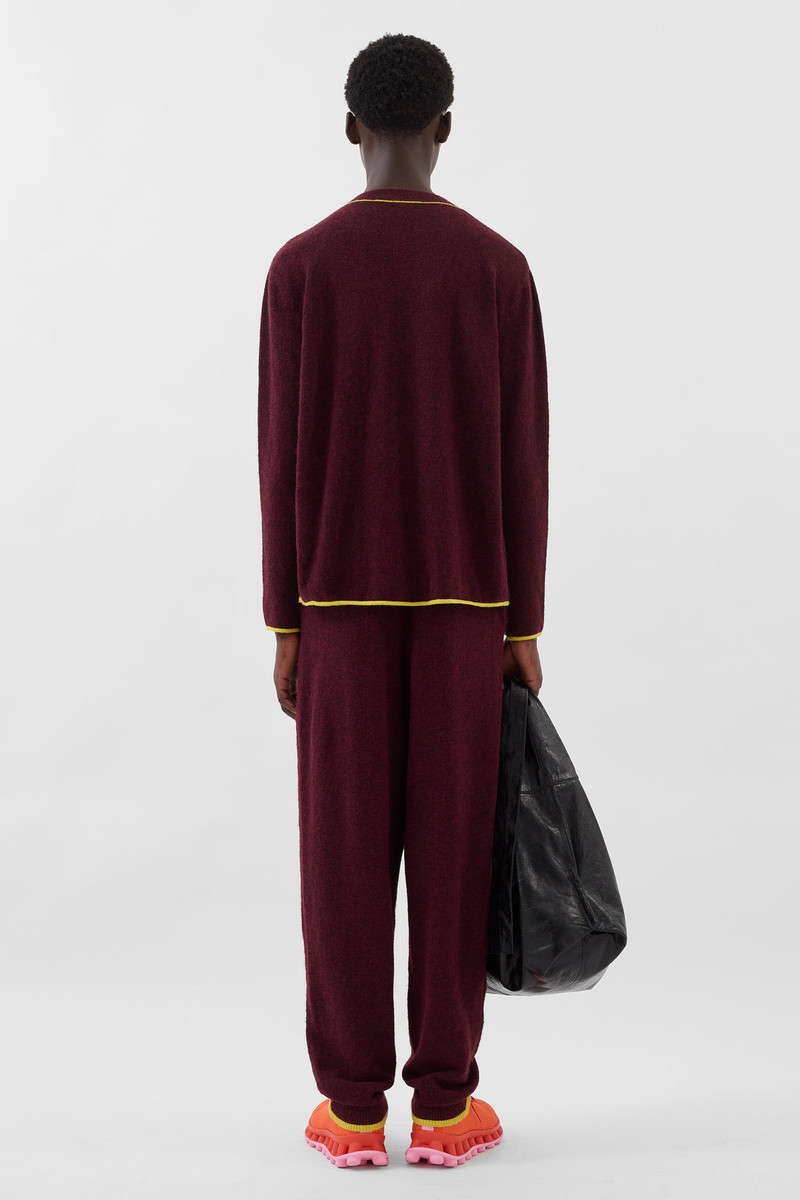 LONGSLEEVE ROUNDNECK / burnt aubergine 5