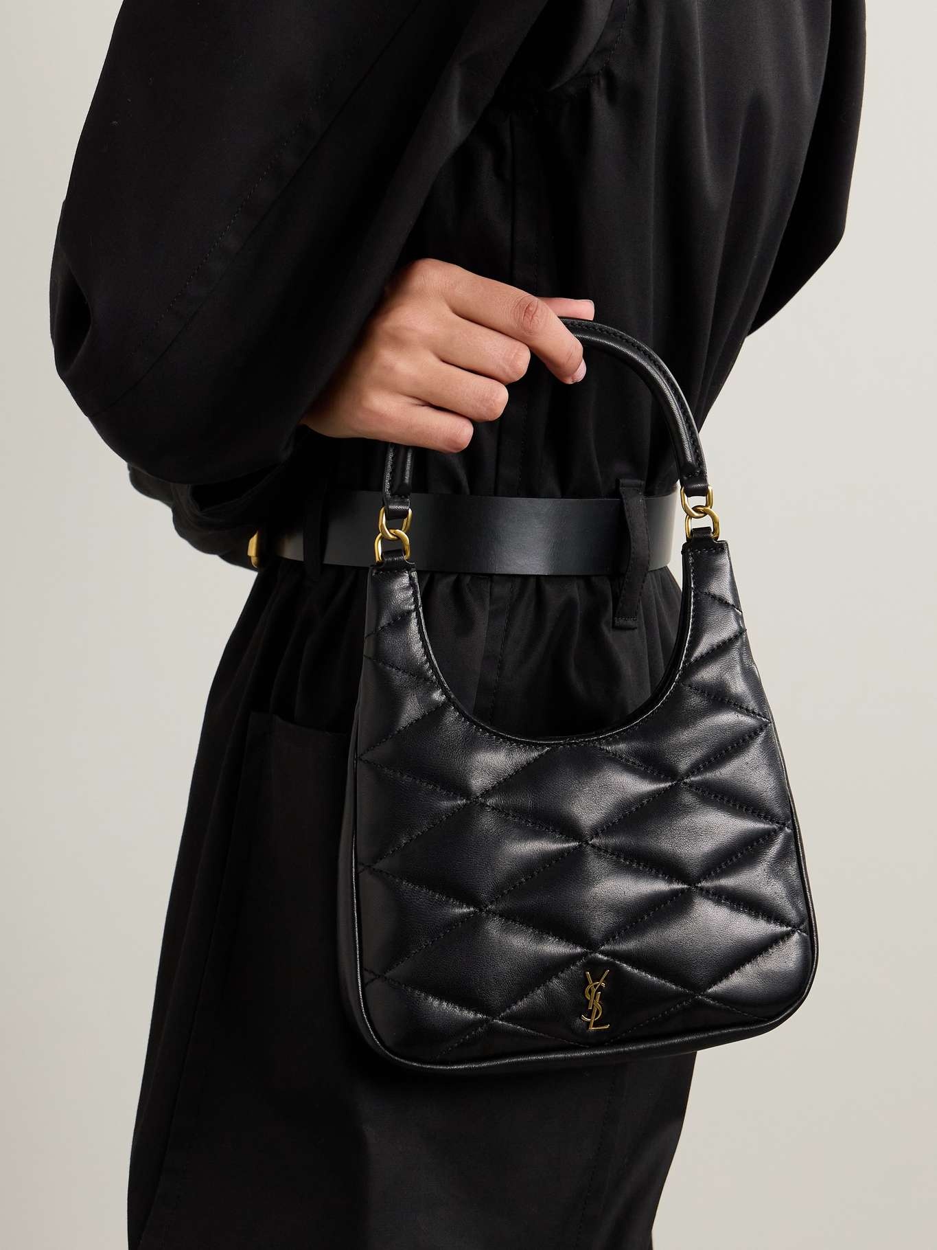 Sade mini quilted leather tote - 2