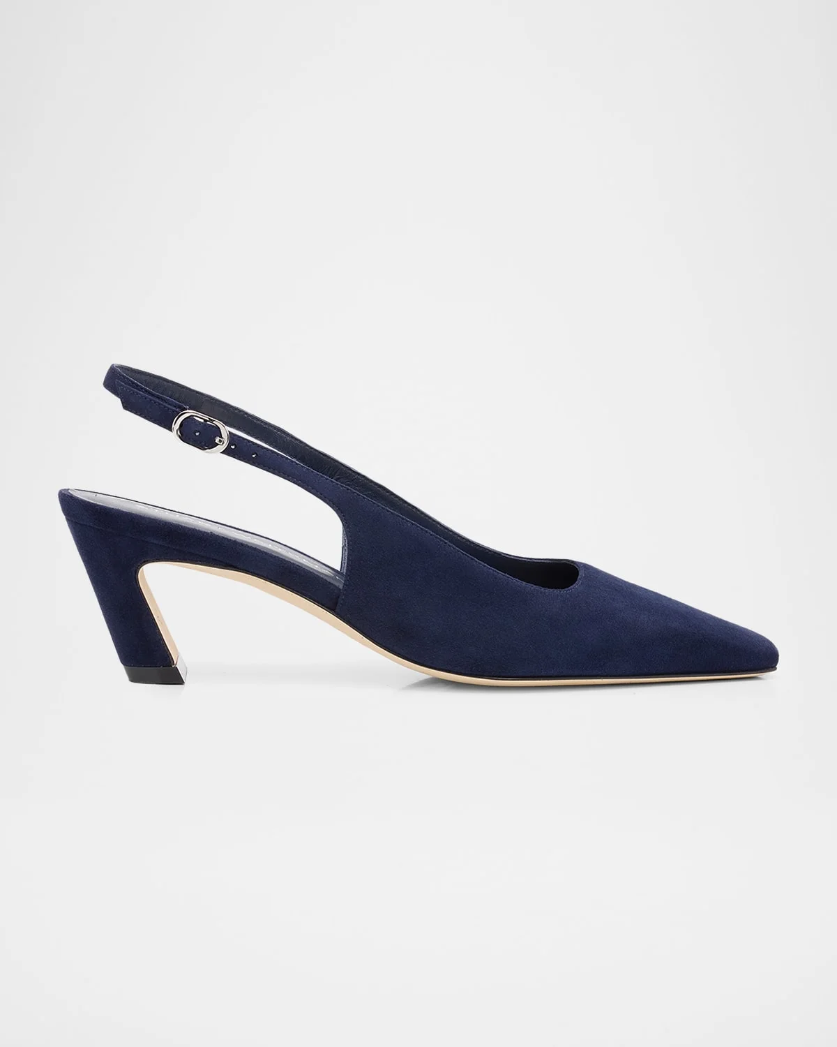 50mm Stassi Suede Slingback Pumps - 1