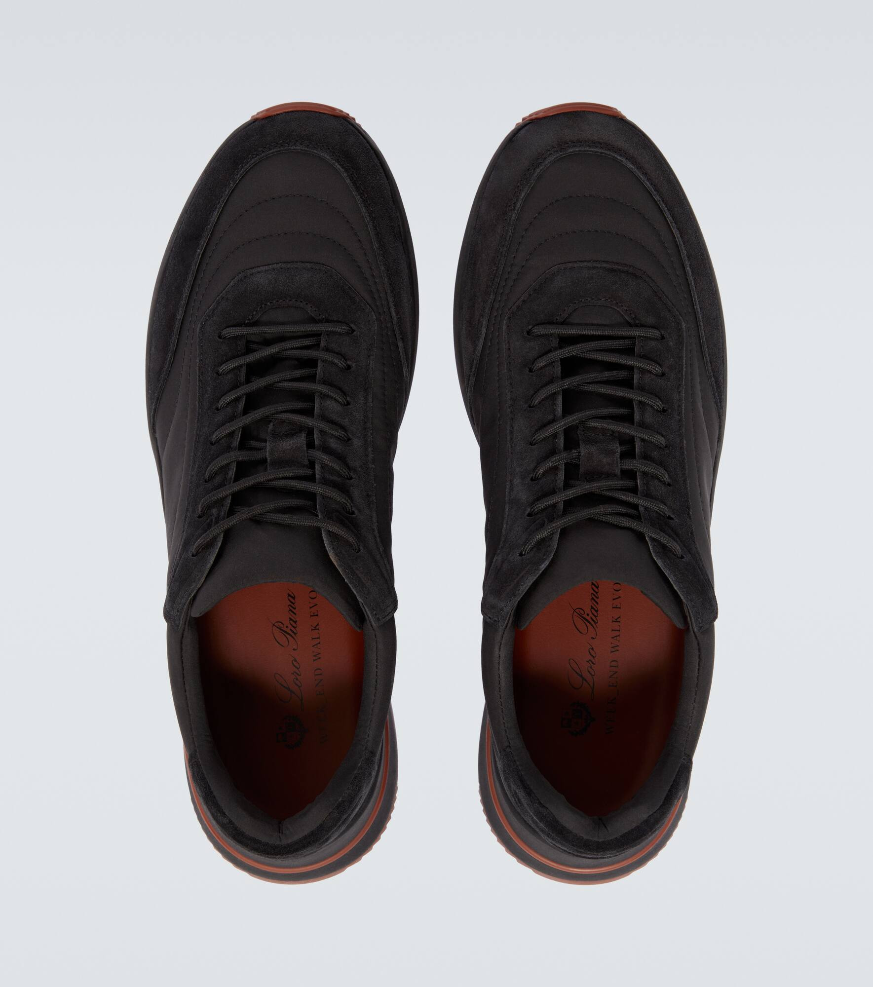 Week End Walk suede-trimmed sneakers - 4