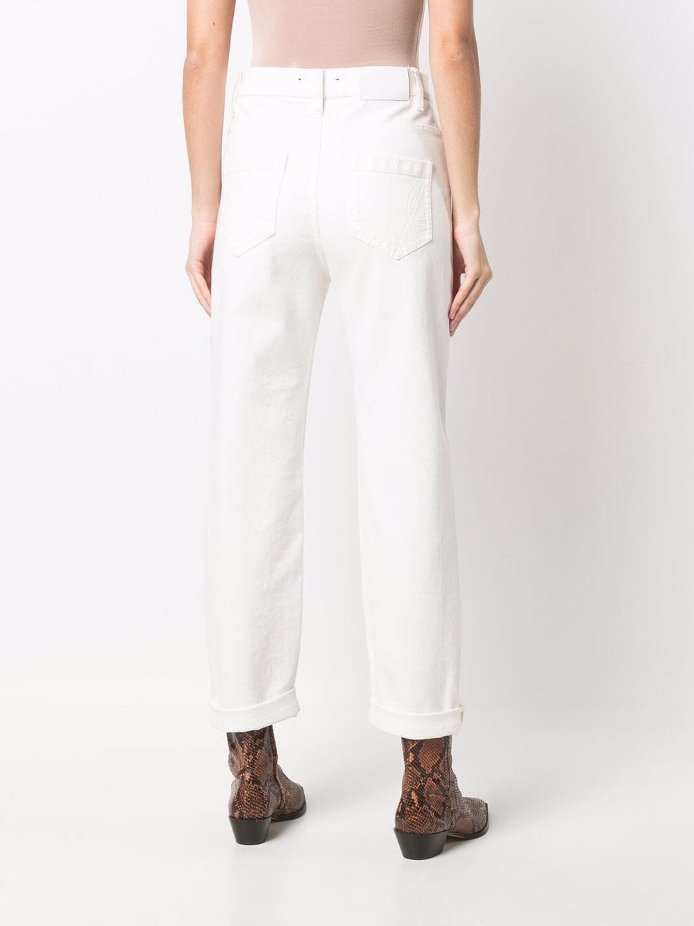 high-rise straight-leg jeans - 4