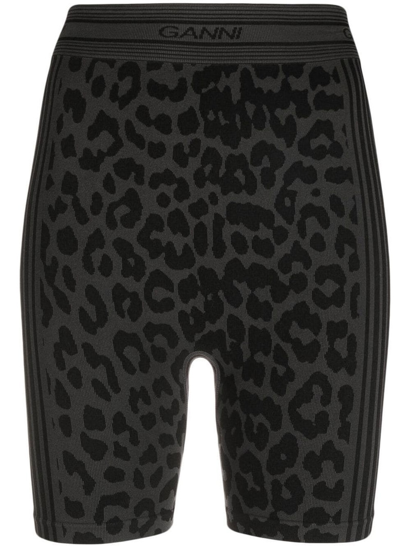 leopard-print bike shorts 1