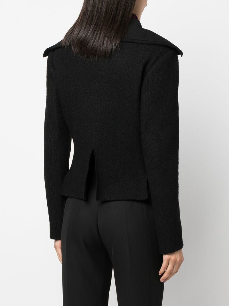 sailor-collar slit-detail jacket 4