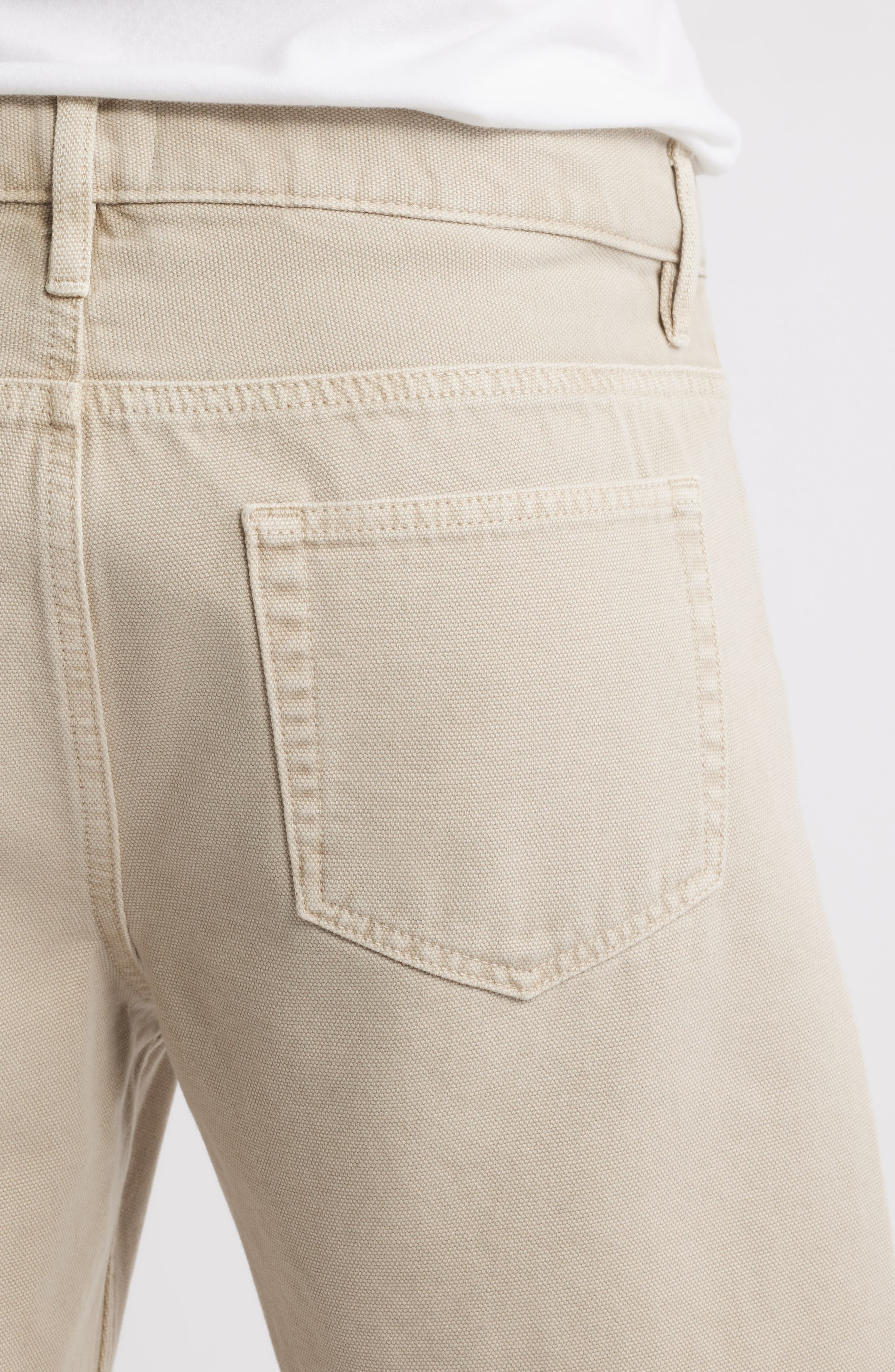 FRAME Raw Hem Relaxed Denim Shorts in Beach Sand at Nordstrom - 4