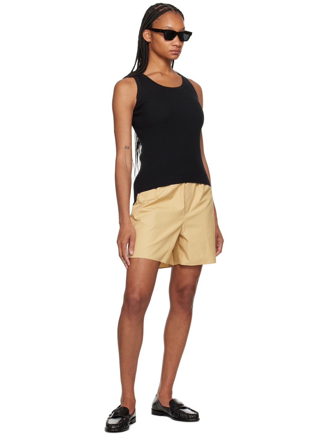 Black High Gauge Tank Top - 4