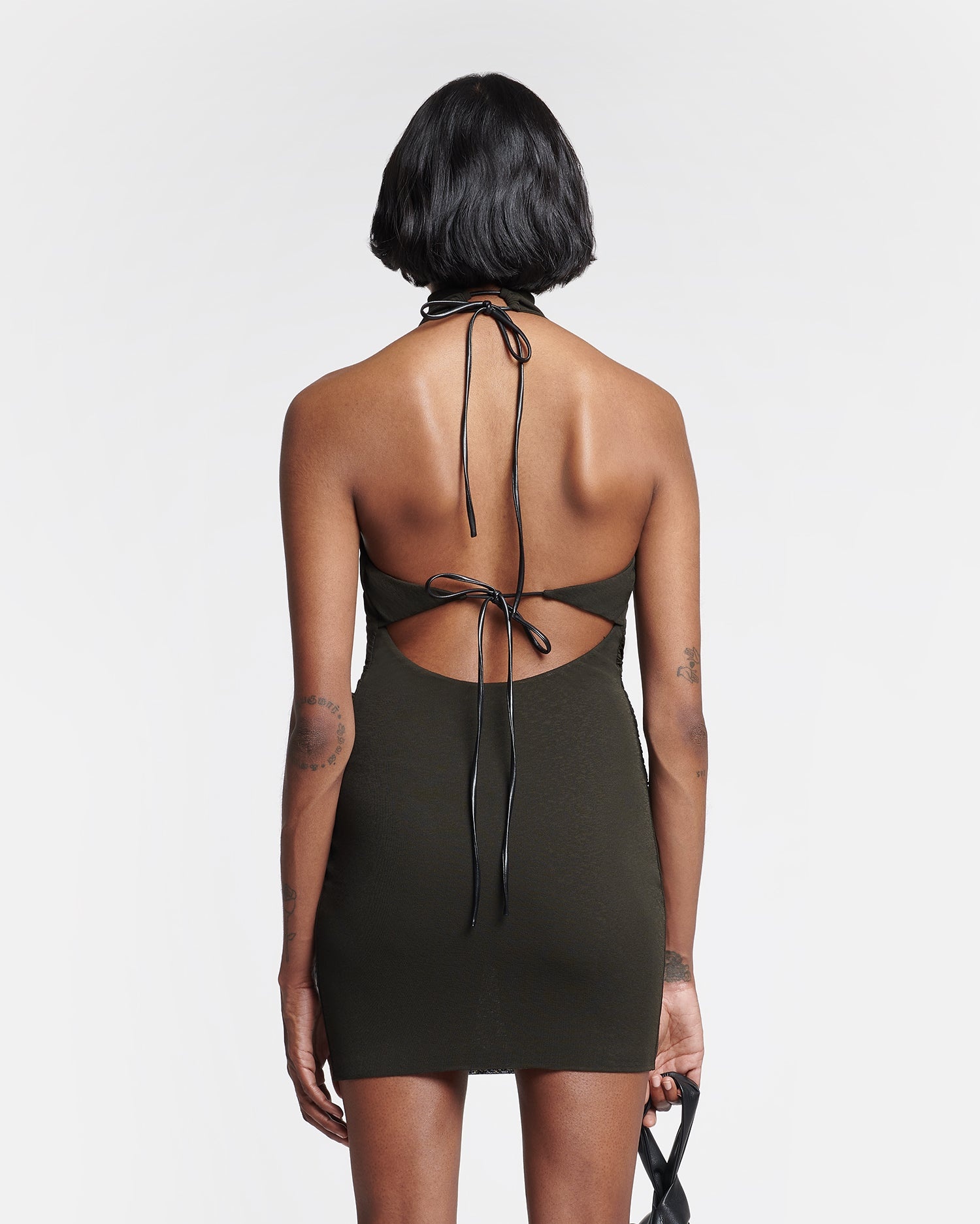 Mesh-Jersey Mini Dress - 4