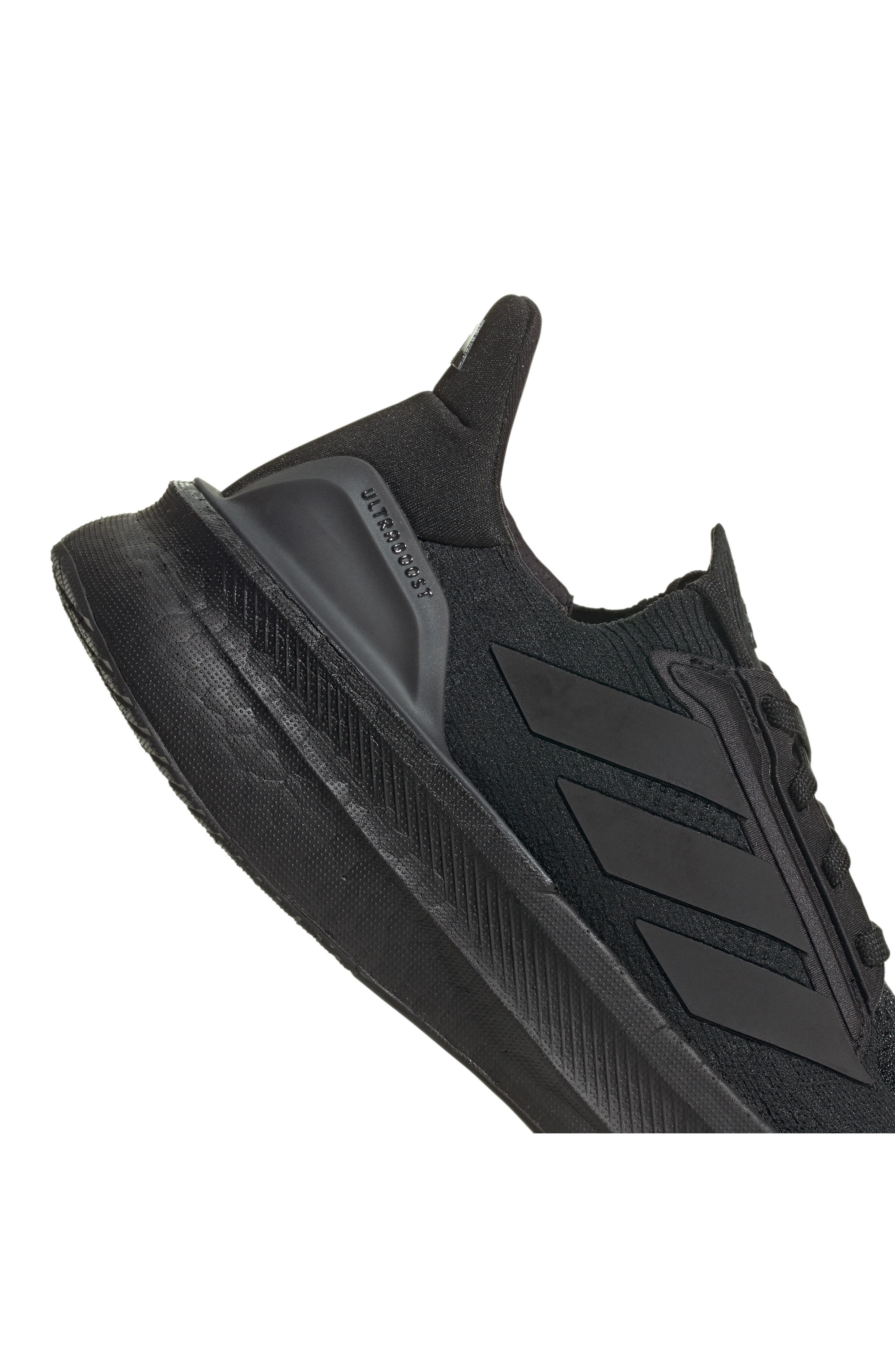 adidas Ultraboost 5 Running Shoe in Black/Black/White at Nordstrom - 7