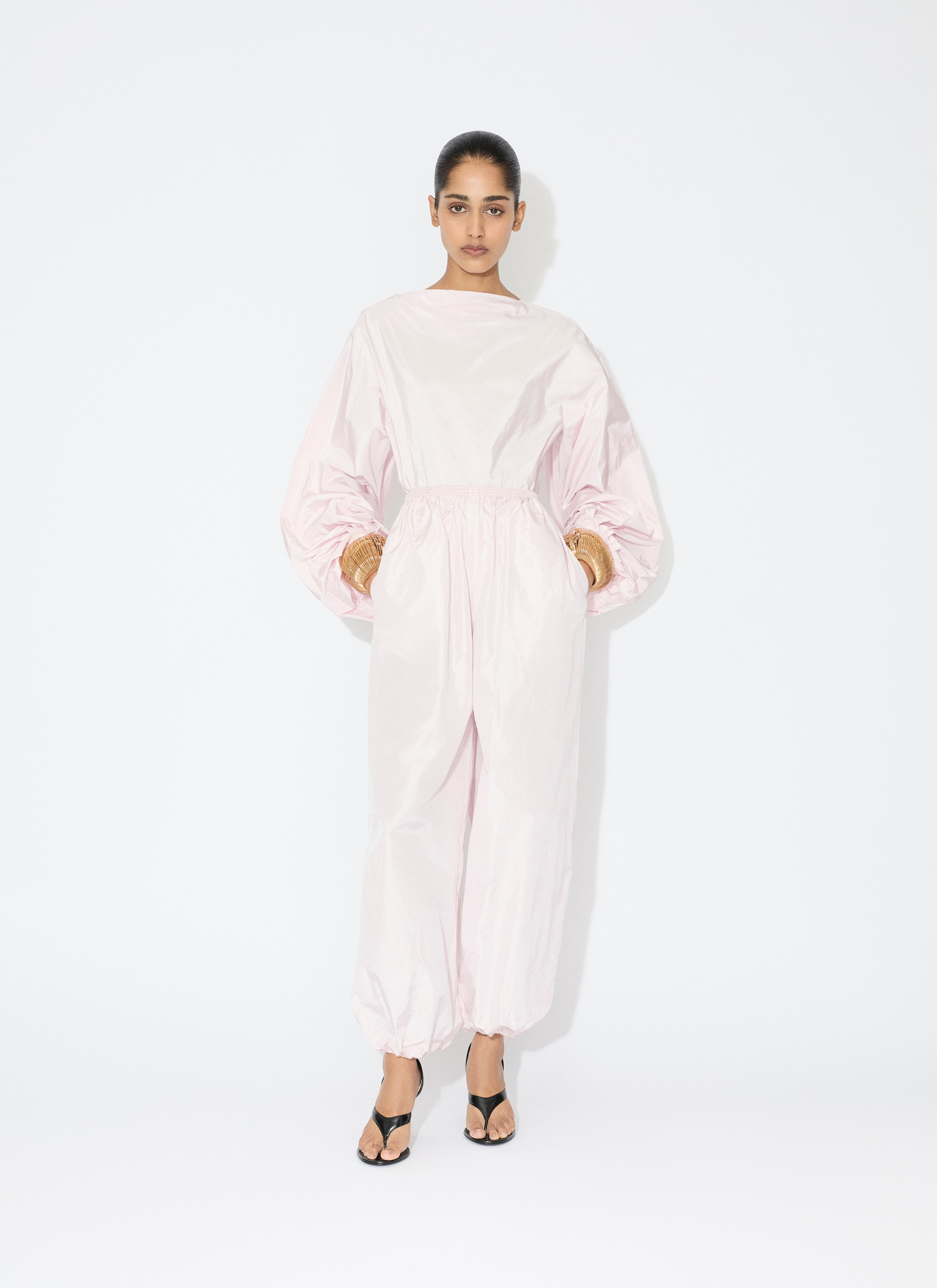 TAFFETA BALLOON PANTS - 2