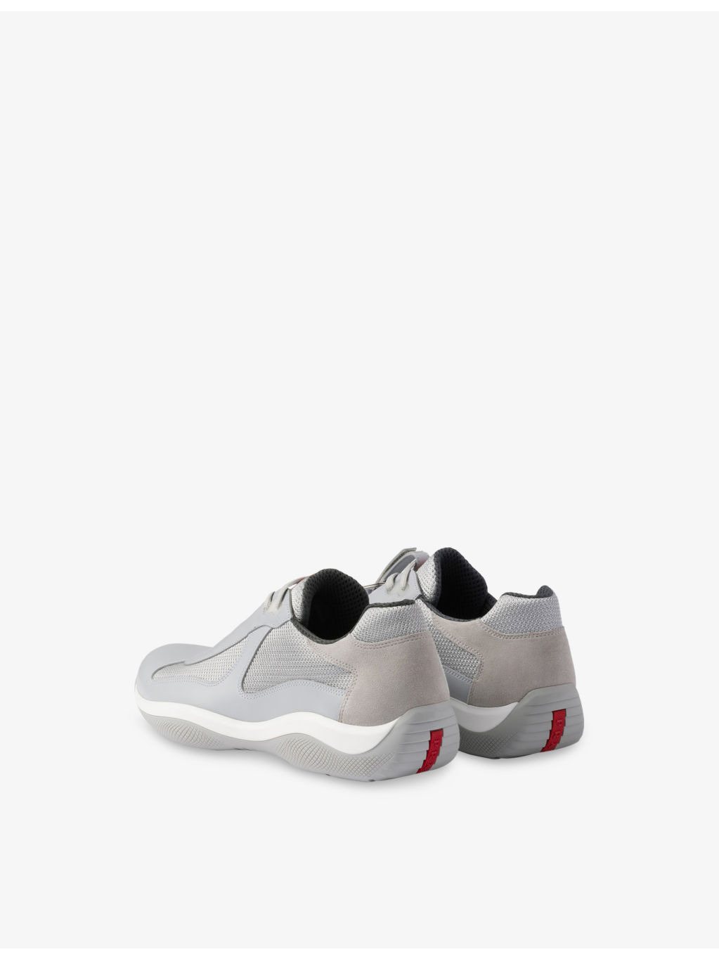 America's Cup ring-embellished leather and mesh low-top trainers - 4