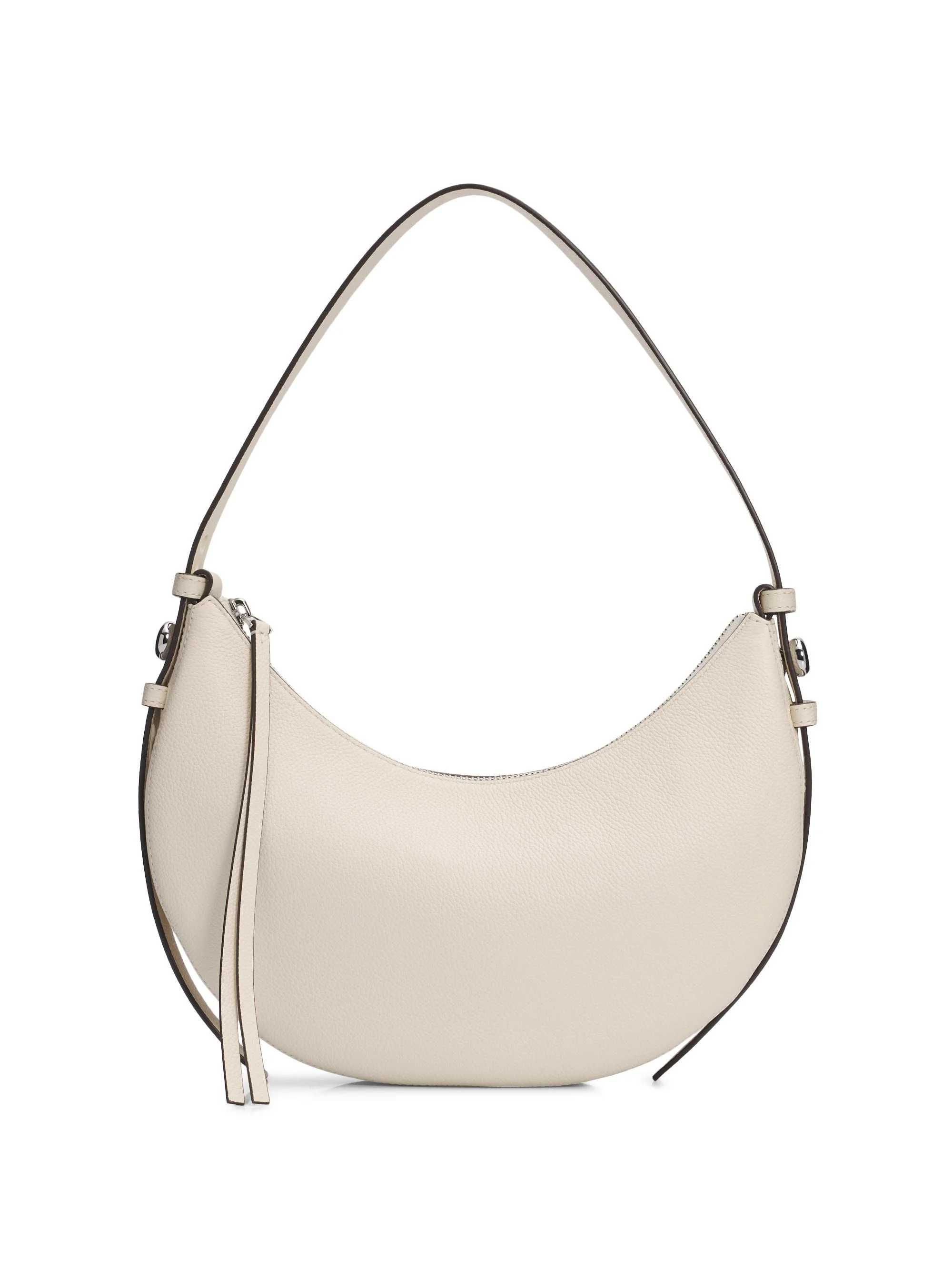 Women's Romy Half Moon Shoulder Bag - Light Cream - 1