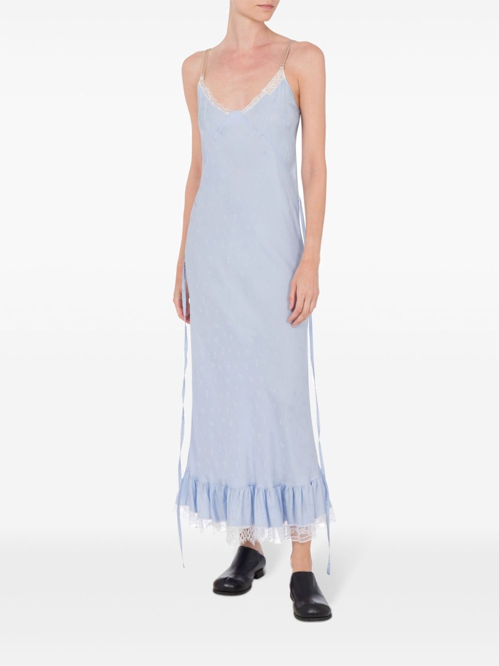 lace-trim maxi dress - 2