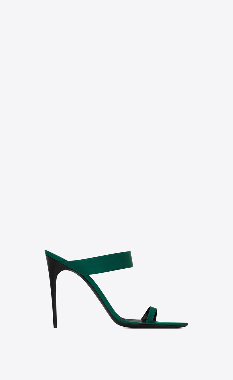martha mules in crepe satin - 1