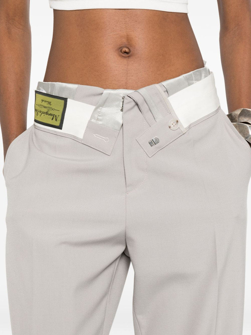 asymmetric-waistband trousers 5