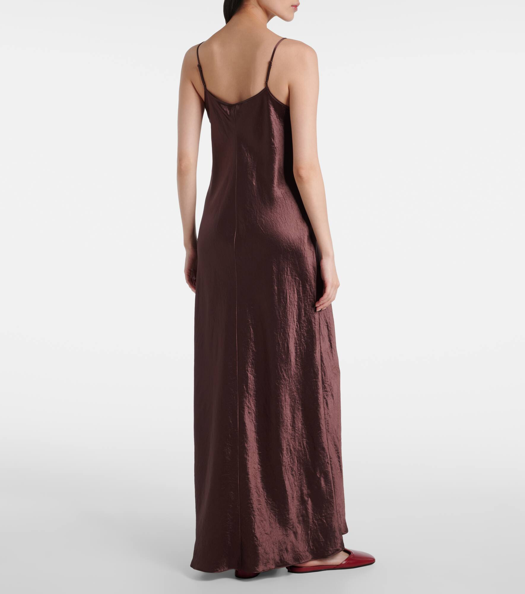 Satin slip dress - 3