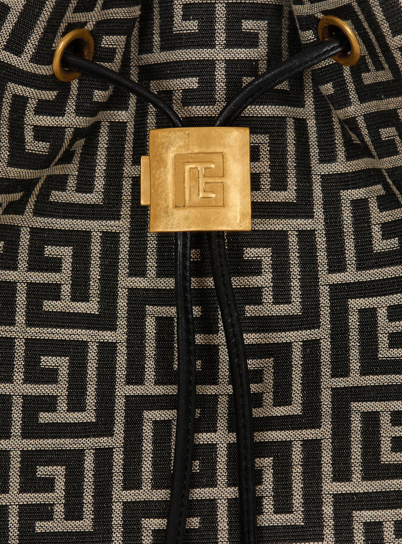 Pulse monogram jacquard backpack 7