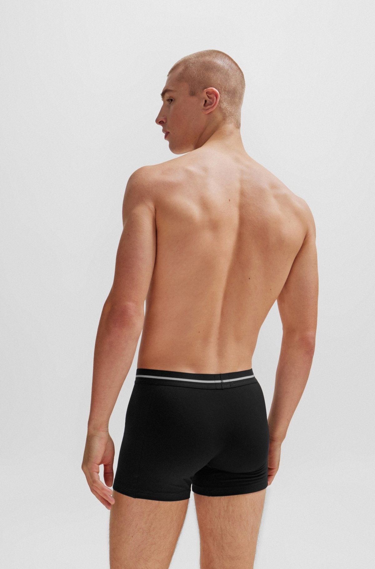 THREE-PACK OF BOXER BRIEFS IN STRETCH COTTON - 3