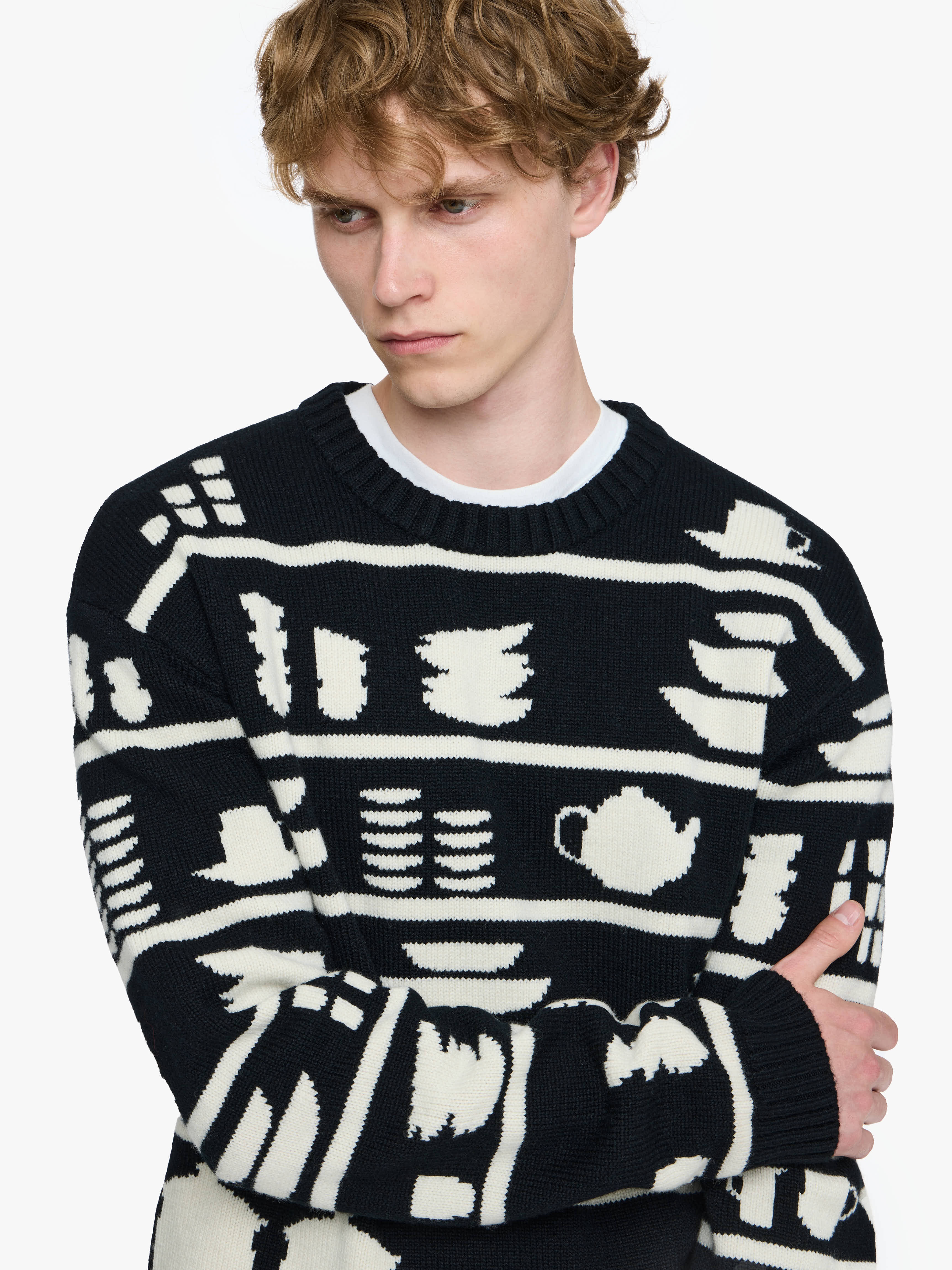 CROCKERY JACQUARD JUMPER - 4