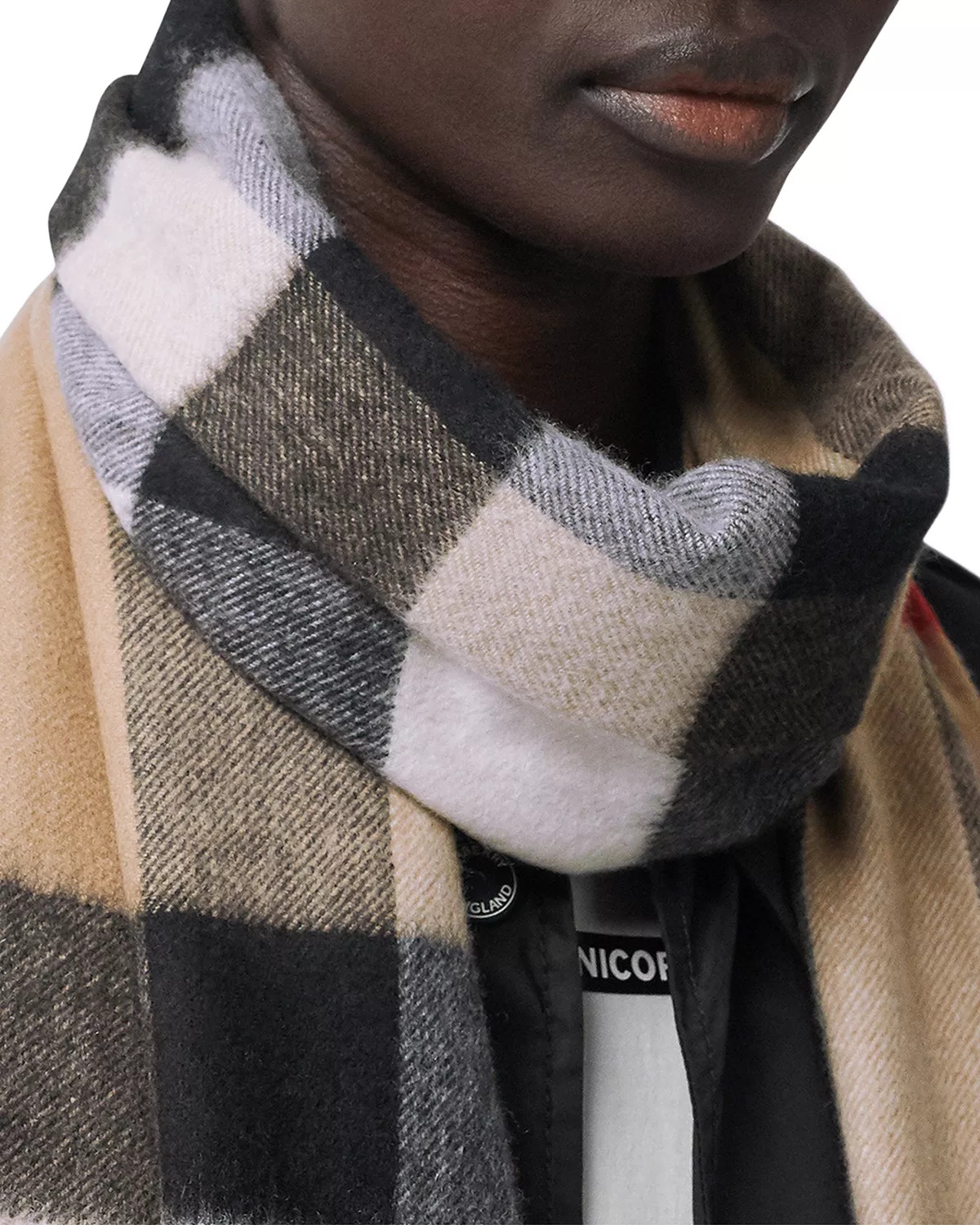 Half Mega Check Scarf - 2