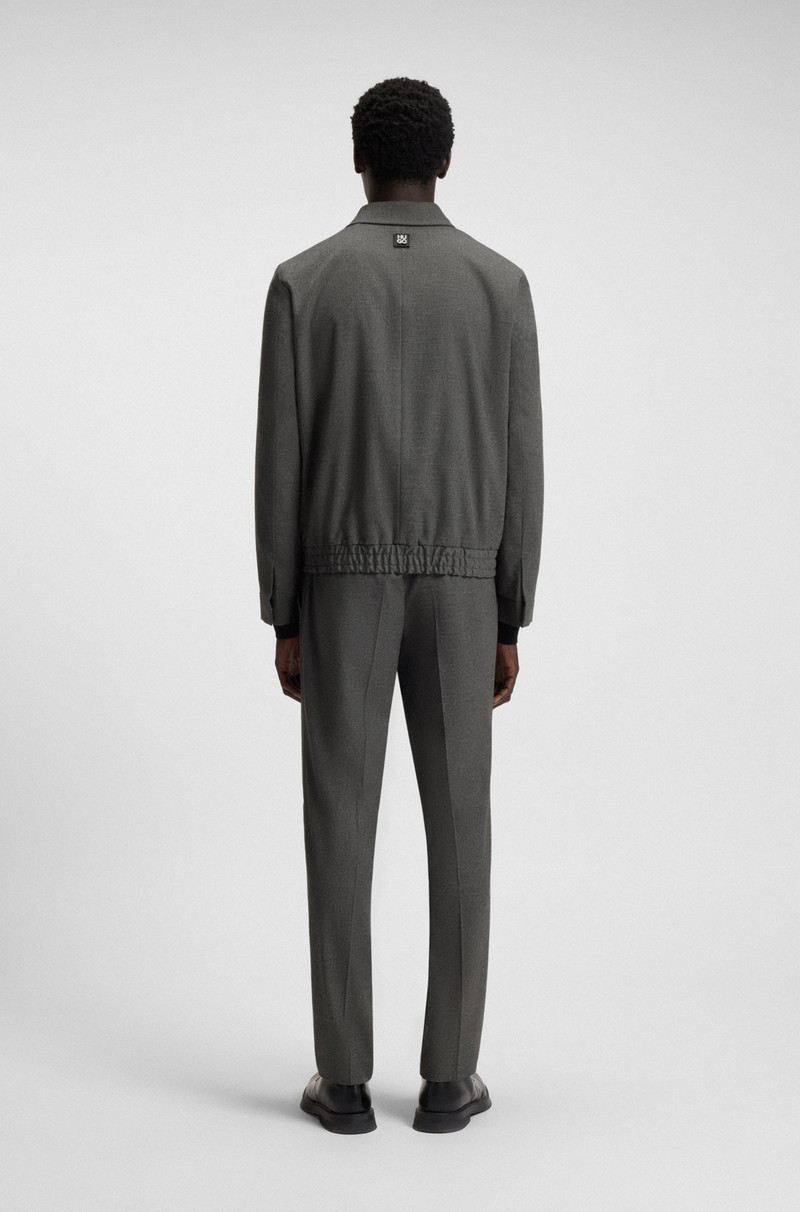 SLIM-FIT JACKET IN MELANGE STRETCH JERSEY 4