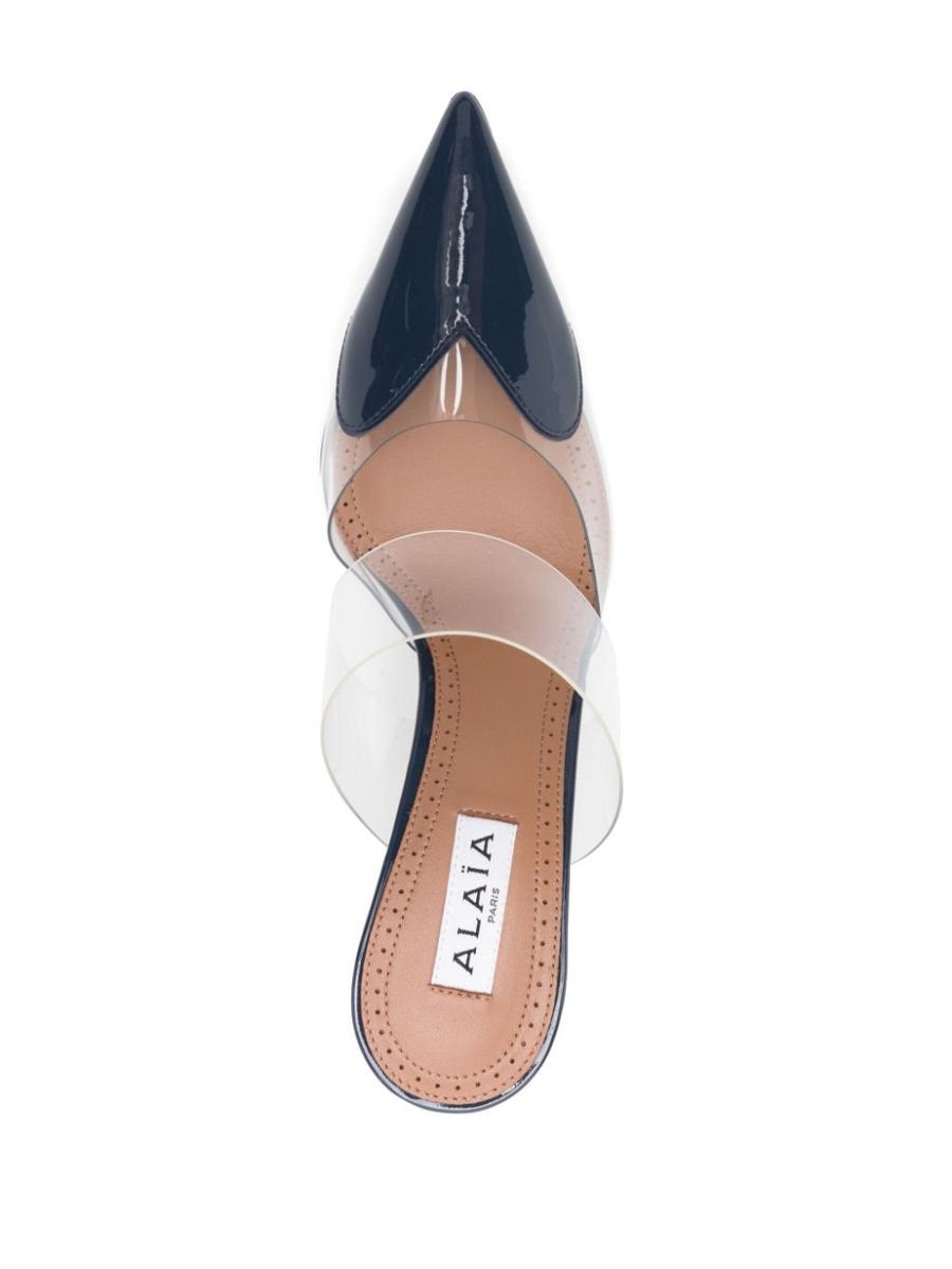 Alaïa Le Cœur Patent Leather Mules - 2