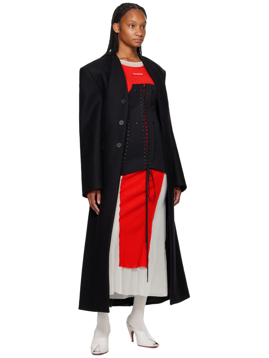 Black Corset Suit Coat - 5