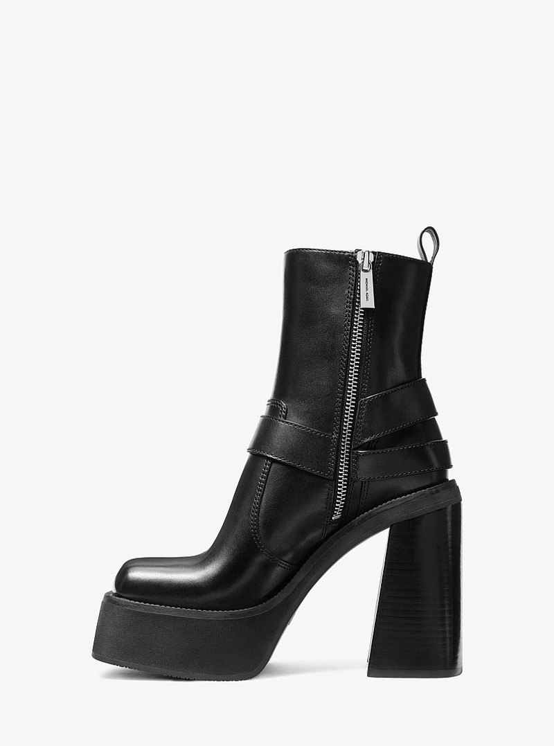 Crosby Leather Platform Moto Boot 3