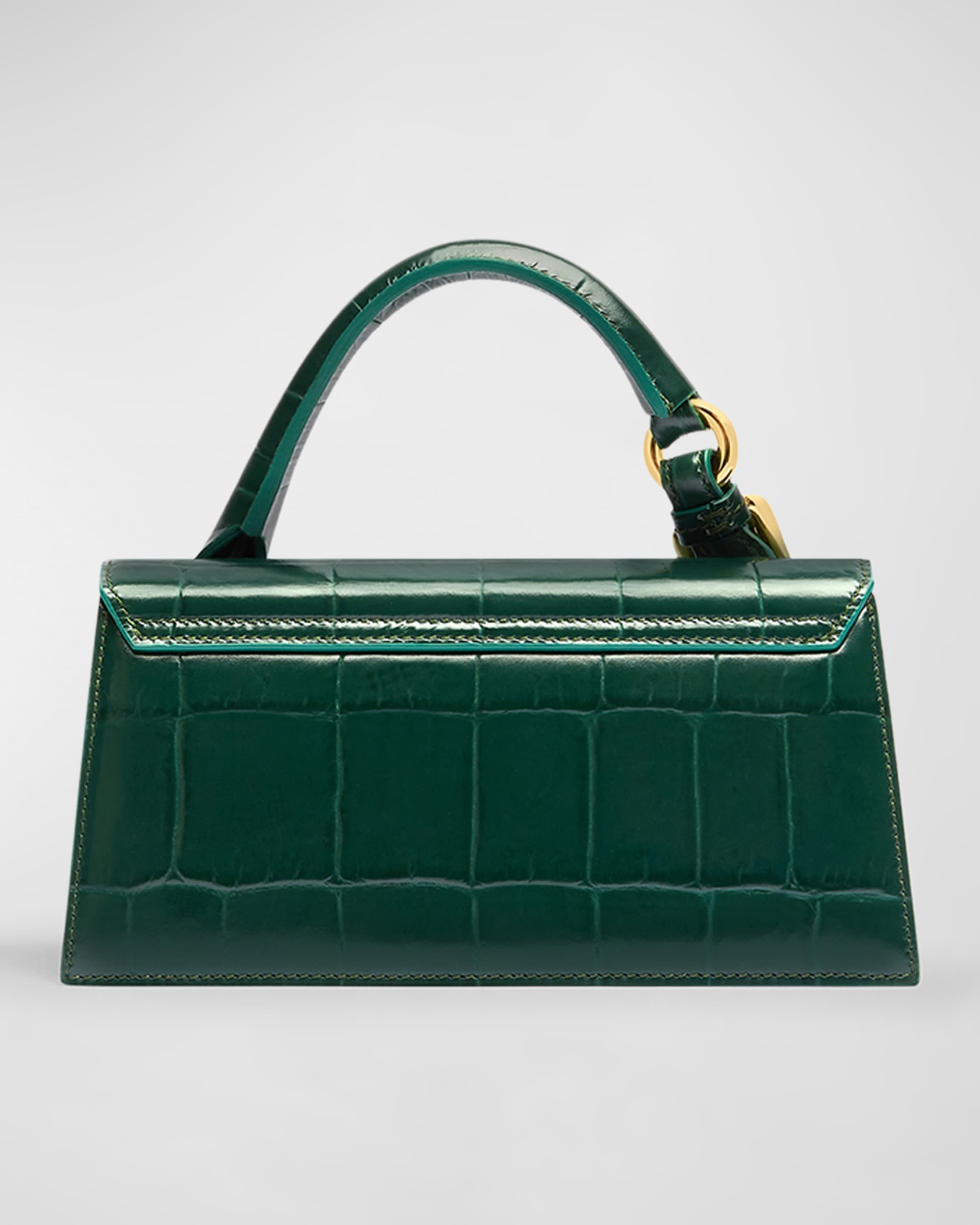 Le Chiquito Long Croc-Embossed Top-Handle Bag - 4