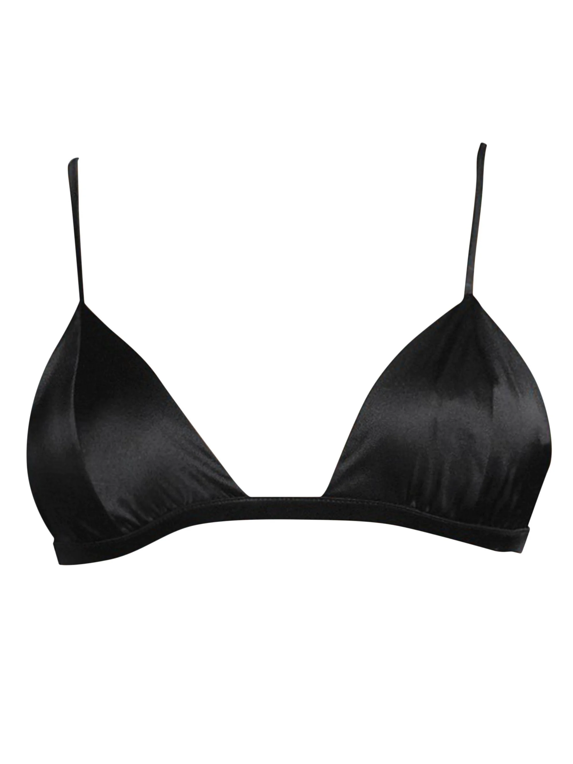 Women's Stretch Triangle Bra - Black - 1