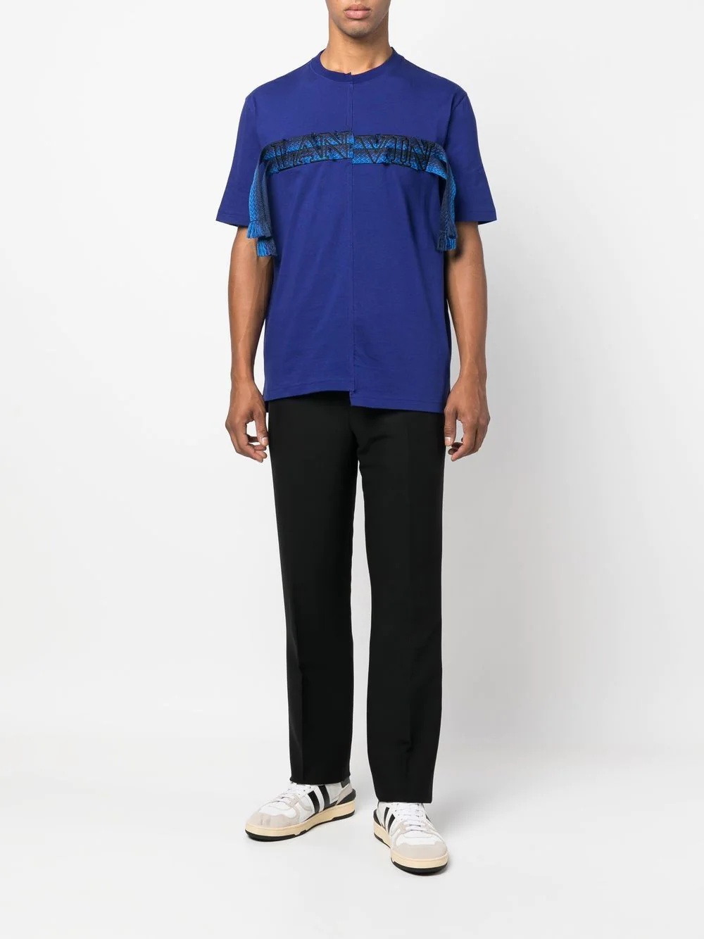 logo-embroidered cotton T-shirt - 2