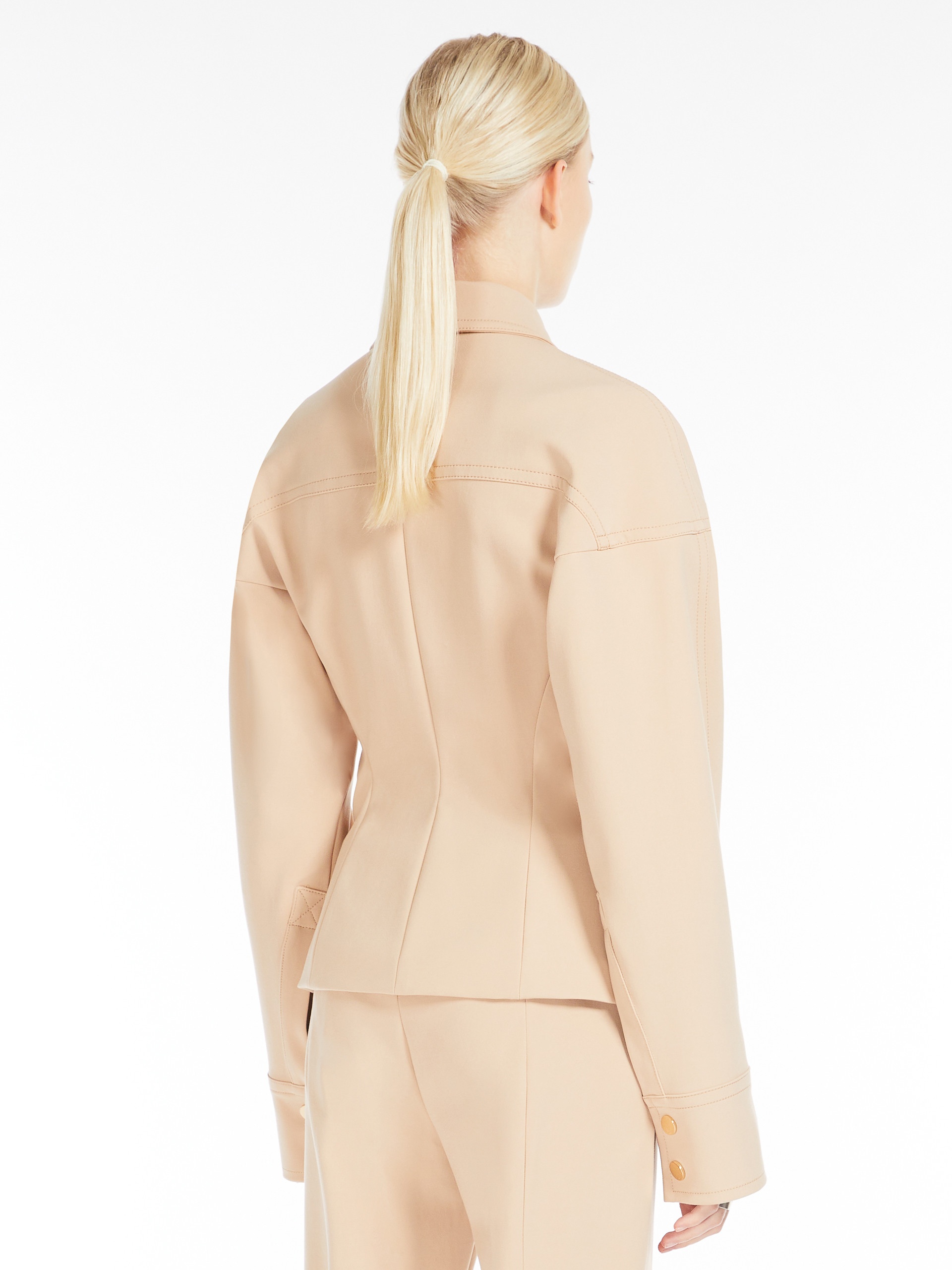 ACCORDO1234 Short stretch viscose jacket - RUNWAY - 4