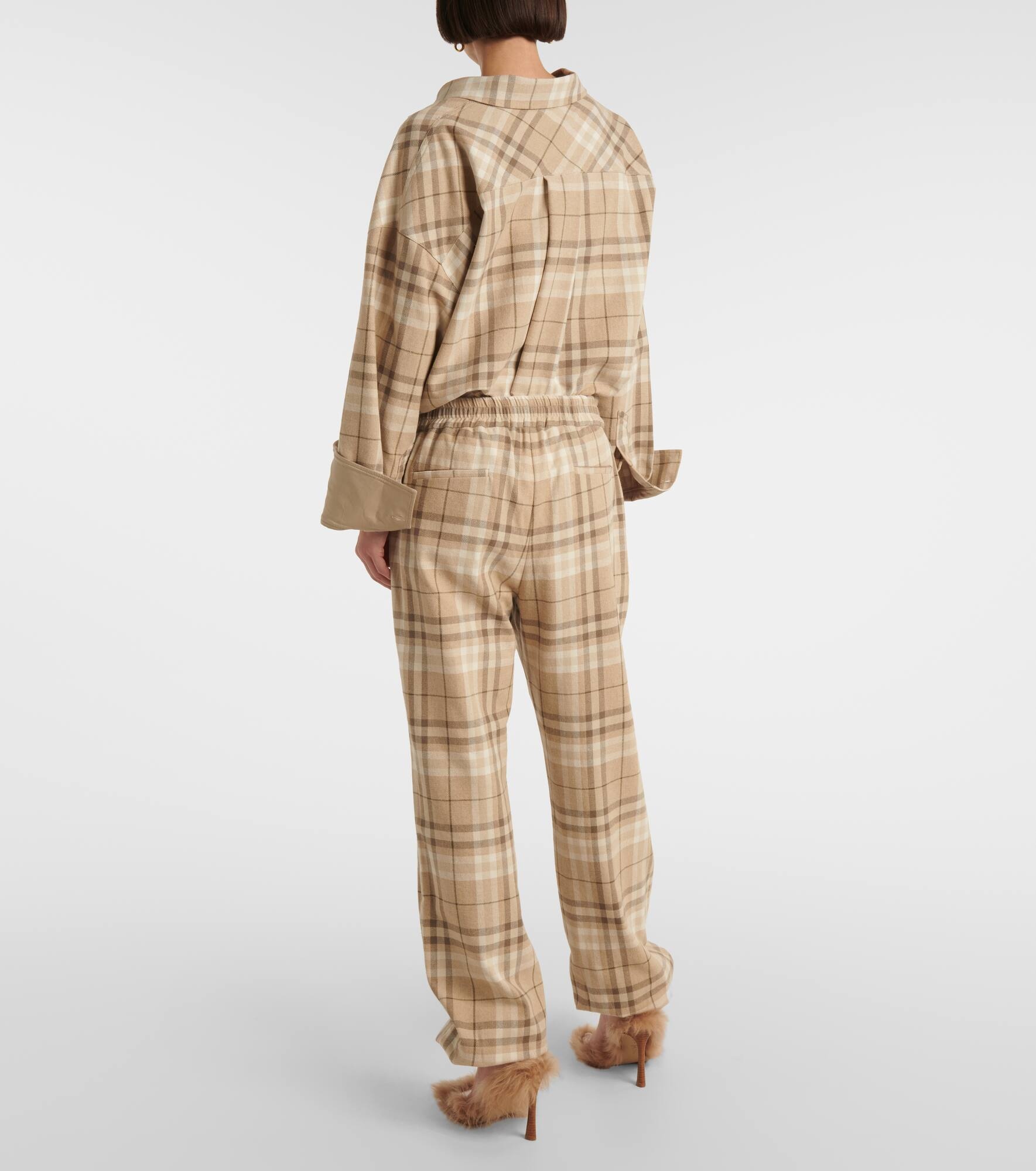 Cotton-blend sweatpants - 3