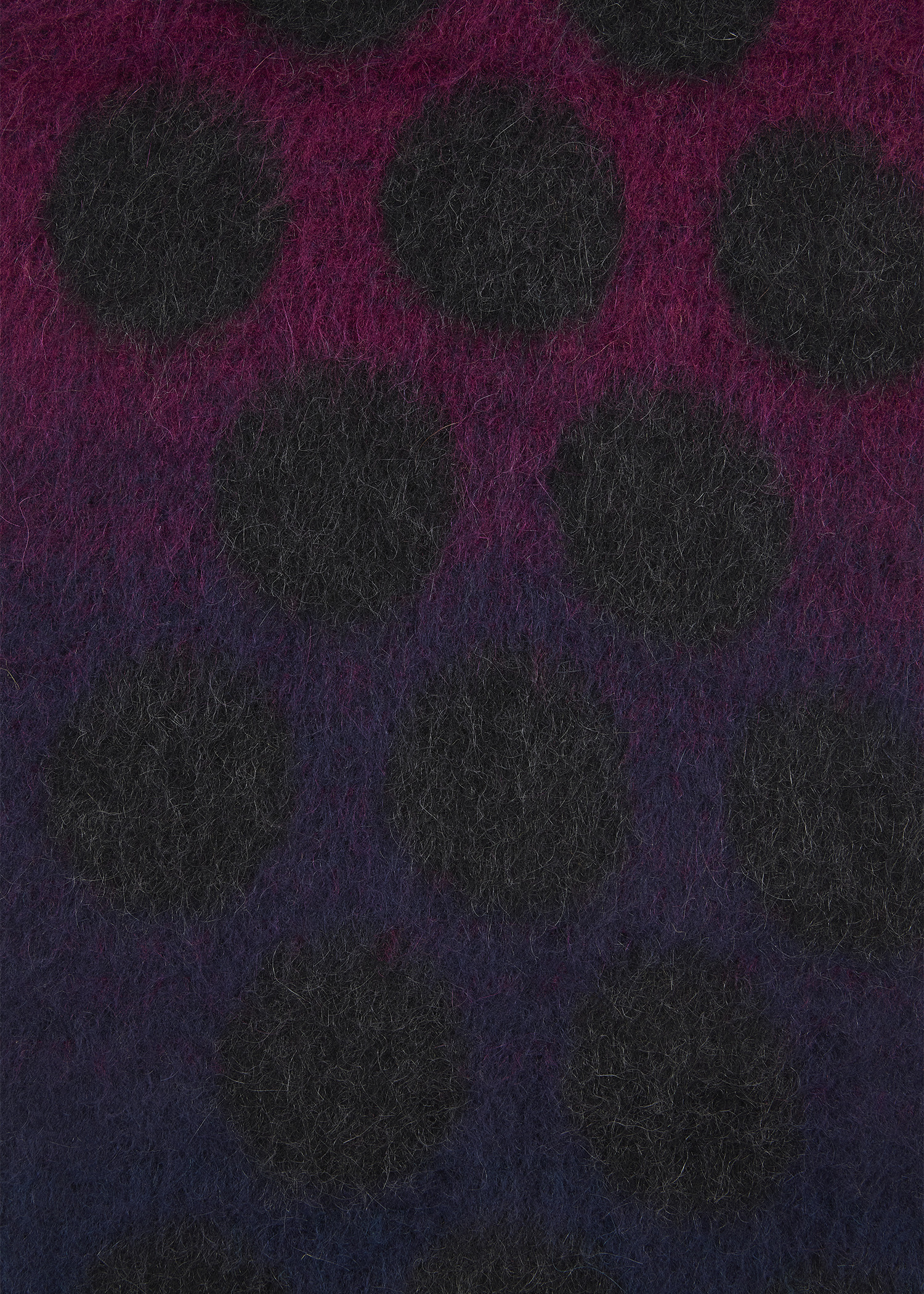 Grey Block Polka Dot Merino Wool-Blend Scarf - 3