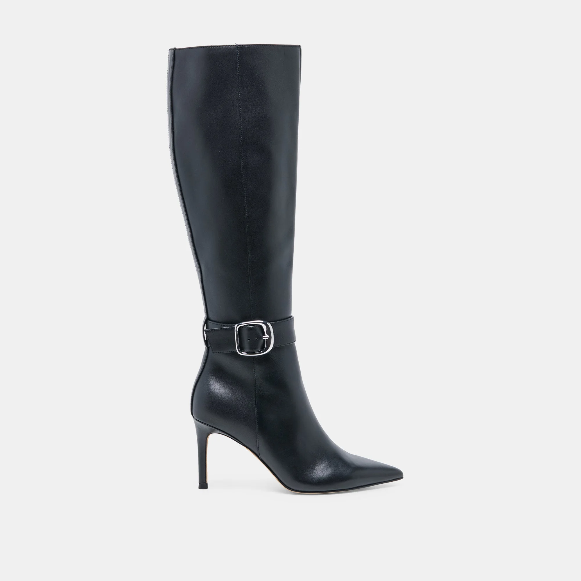 KINZY BOOTS BLACK LEATHER - 1