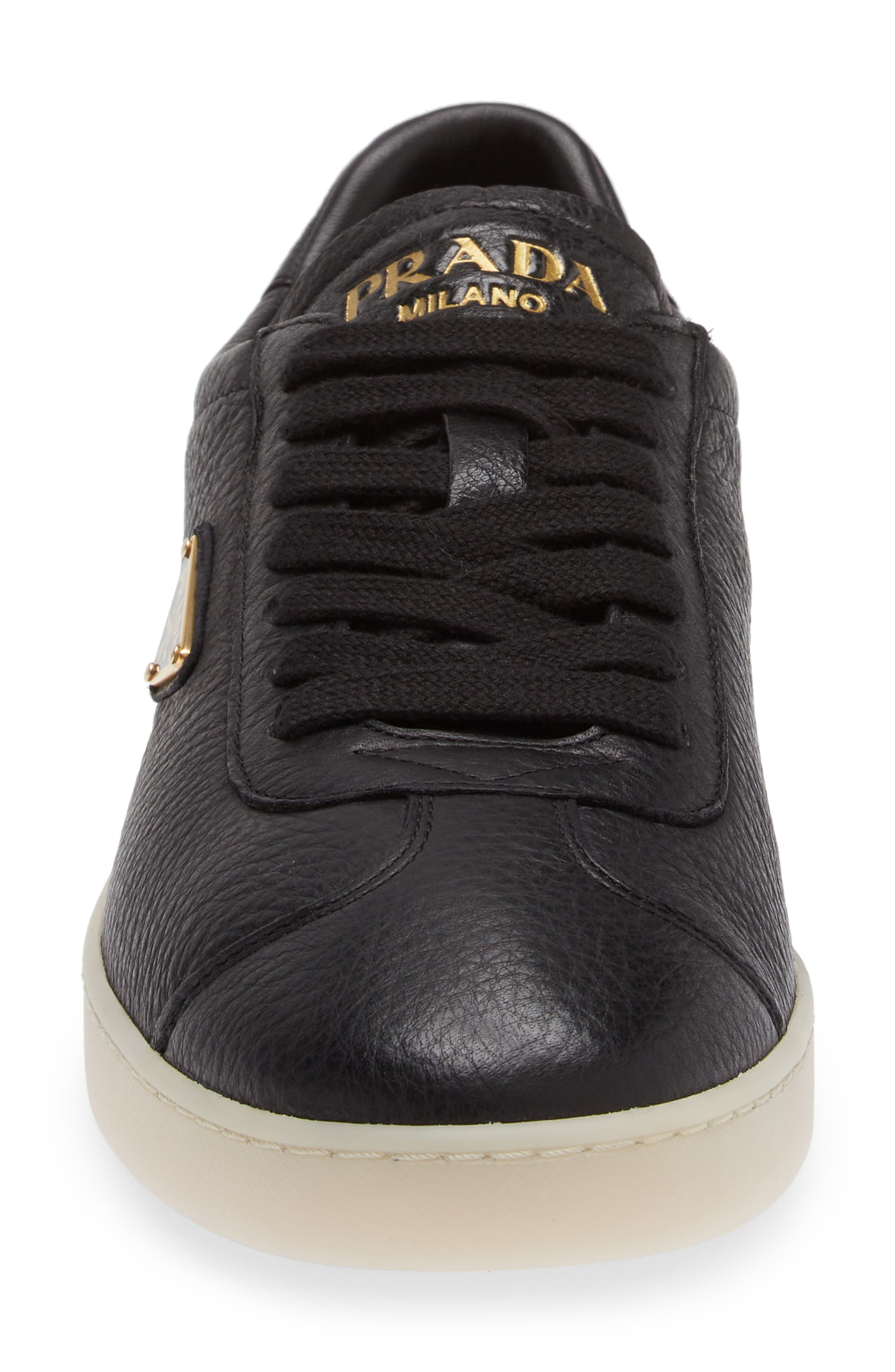 Prada Lane Low Top Sneaker in Nero at Nordstrom - 4