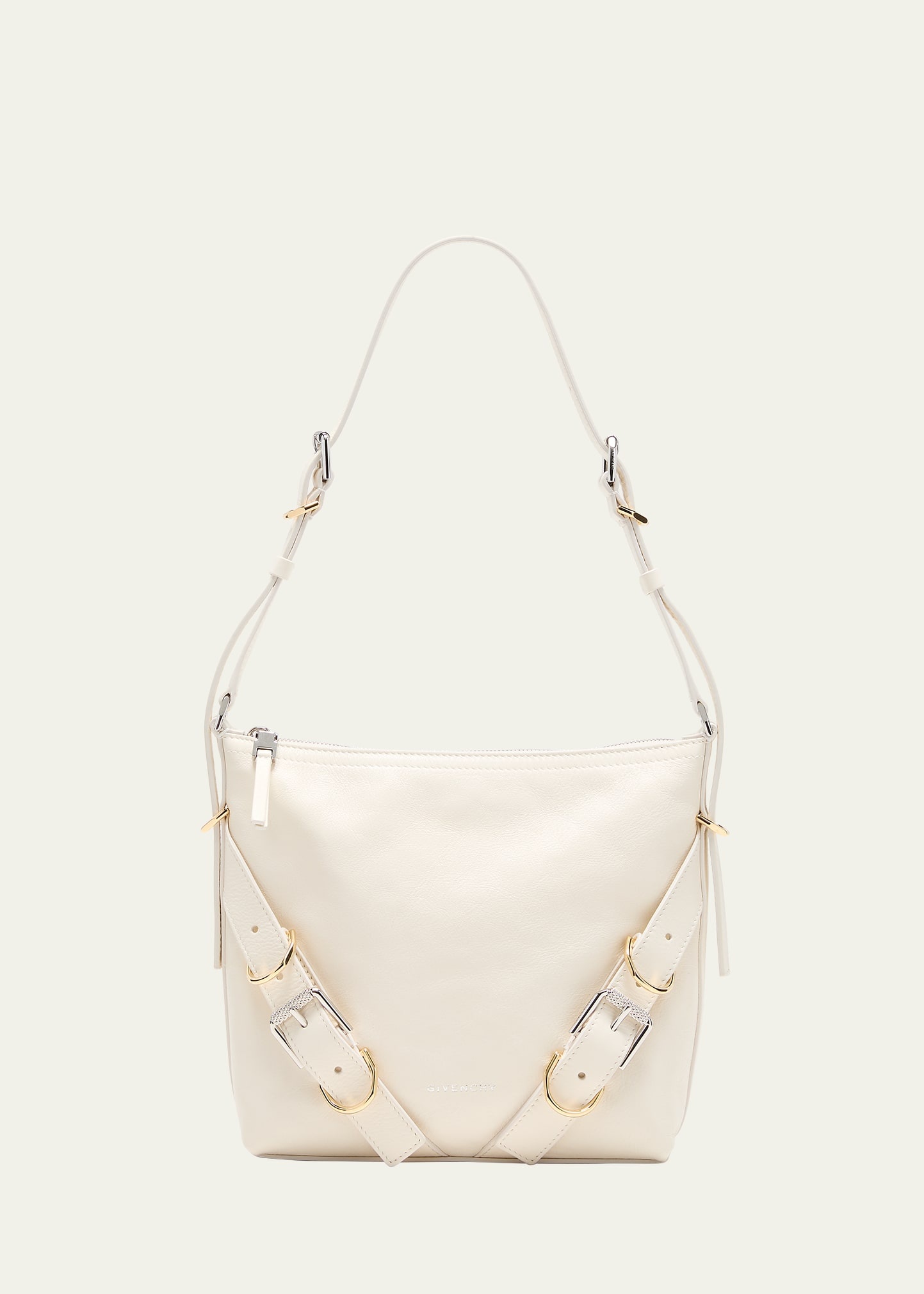 Voyou Small Crossbody Bag in Tumbled Leather - 1