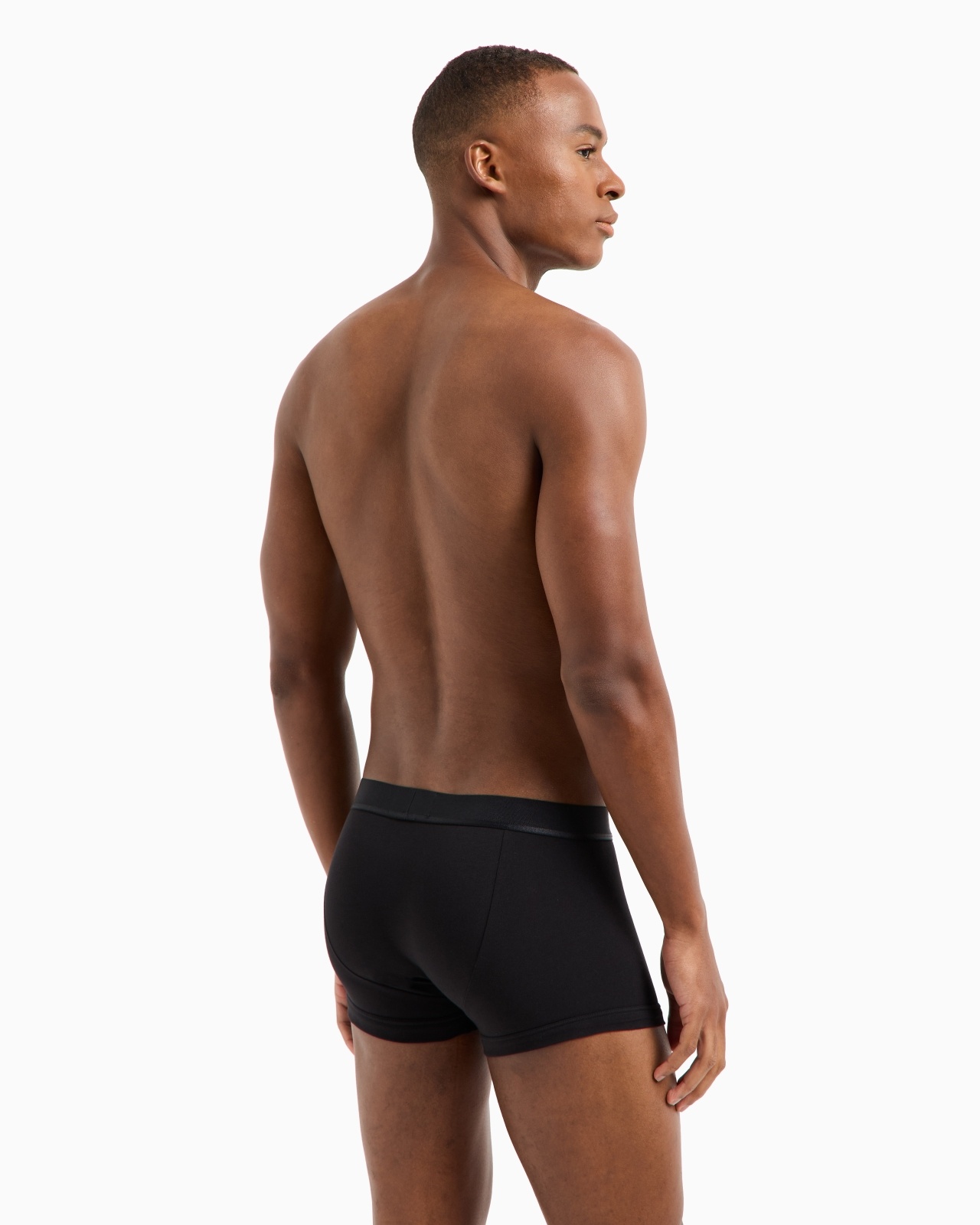 THREE-PACK OF ASV SHINY LOGOBAND ORGANIC-COTTON BOXER BRIEFS - 3