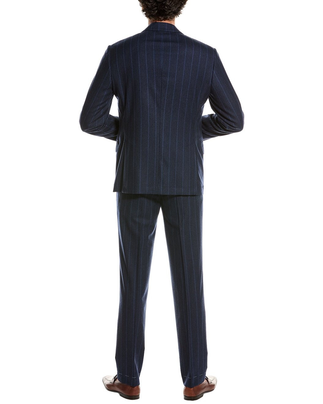 Brunello Cucinelli Wool Suit with Pleated Pant - 2