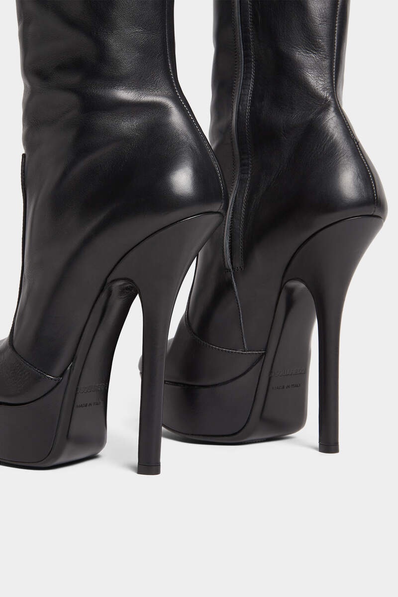 DEANDAY HEELED LEATHER ANKLE BOOTS - 5