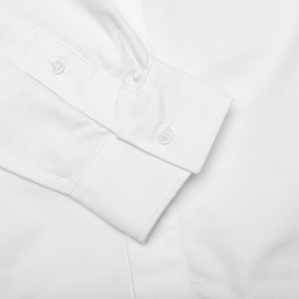 CLASSIC FIT LOGO POCKET SHIRT - WHITE - 5