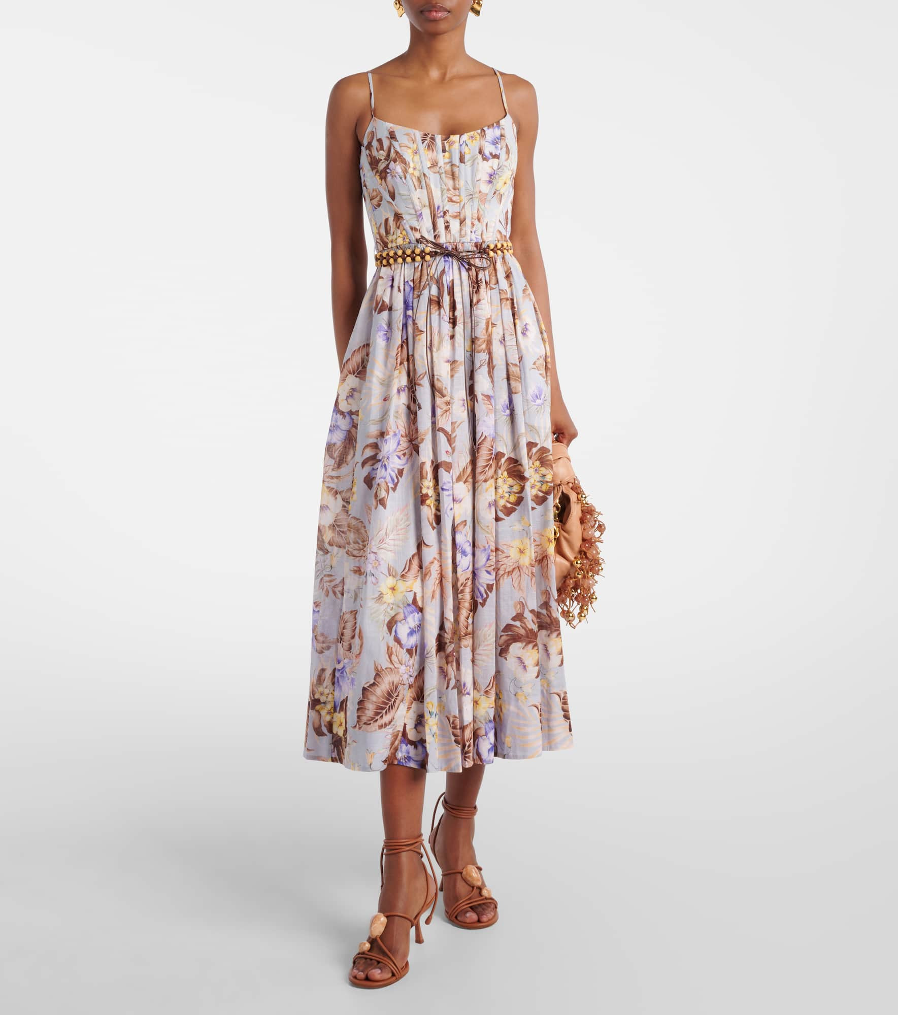 Rhiannon floral cotton bustier dress - 2