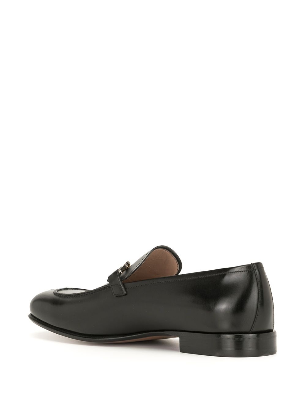 slip-on leather loafers - 3