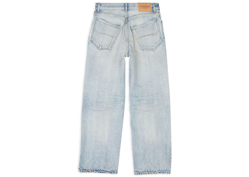 BALENCIAGA Balenciaga Women's Ankle Cut Japanese Authentic Denim Jeans Light Blue outlook