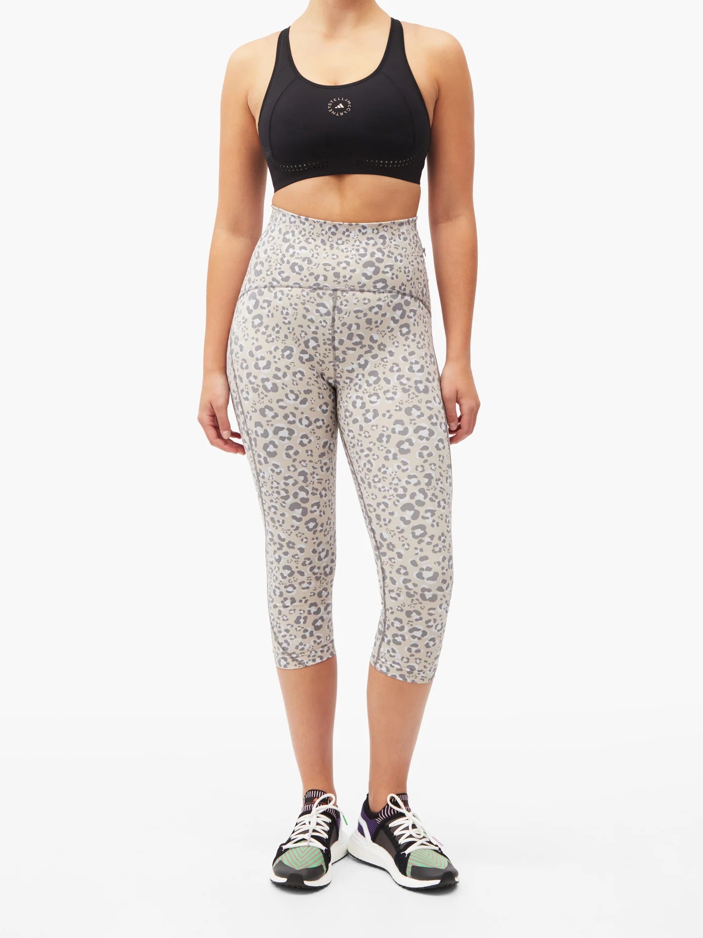 TruePurpose leopard-print jersey cropped leggings - 2