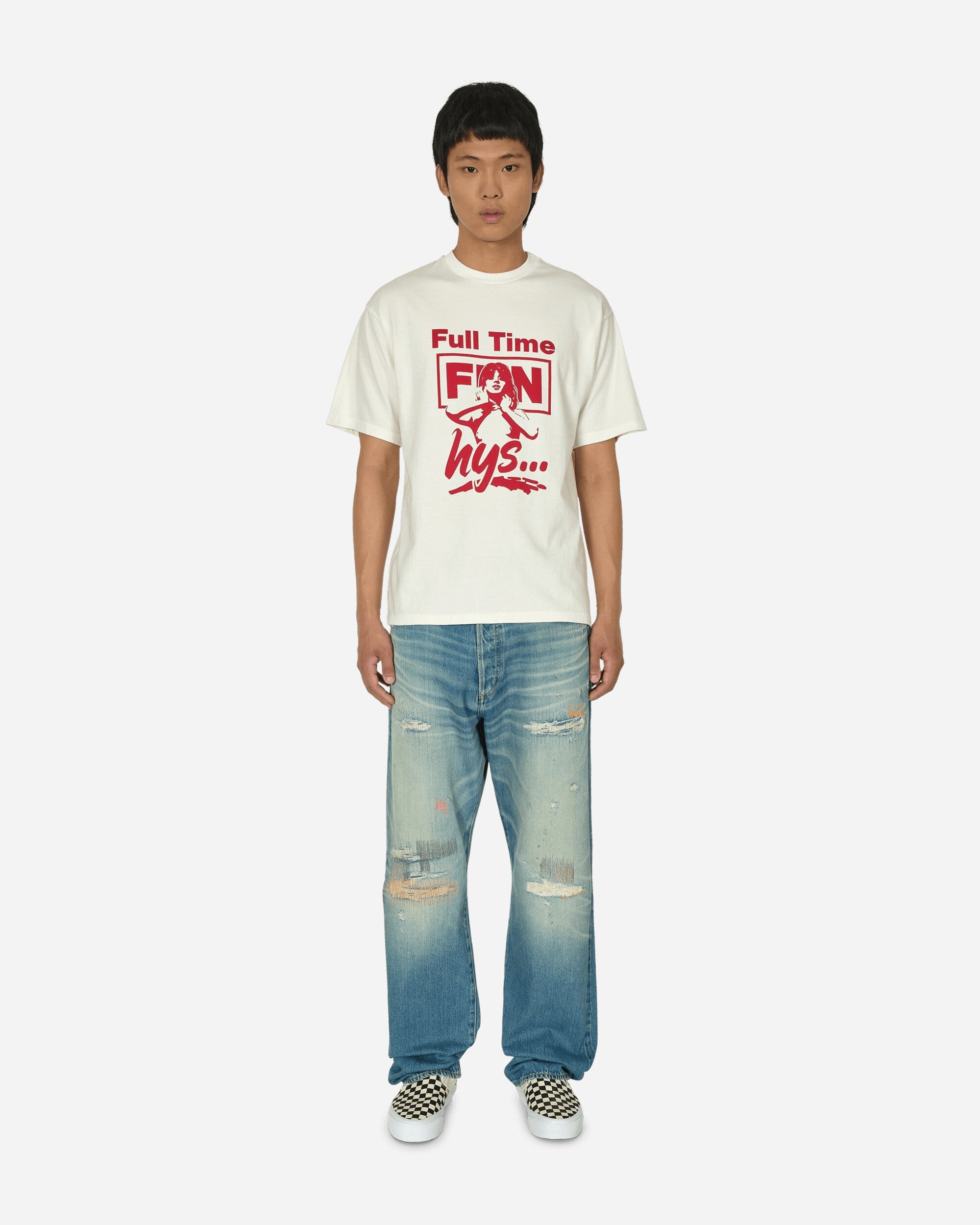 Full Time Fun T-Shirt Dirty White - 4