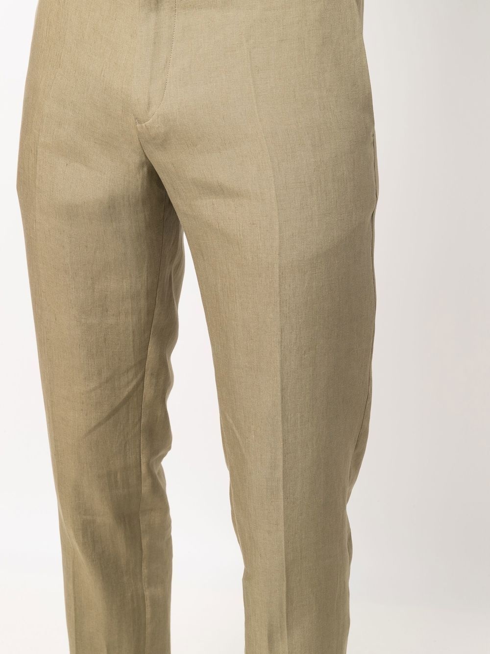 pressed-crease four-pocket tailored trousers - 5