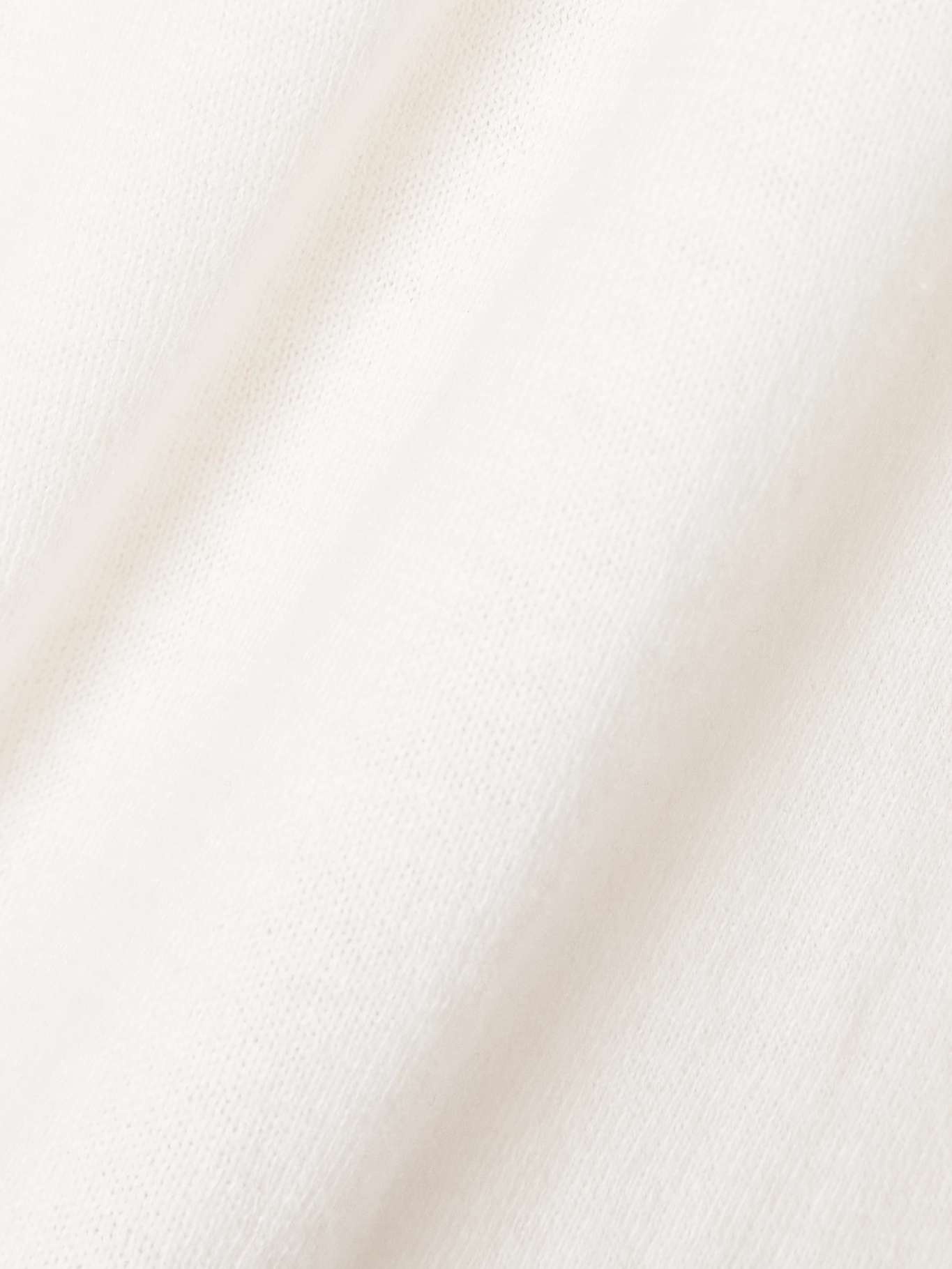 Vivian cotton and cashmere-blend T-shirt Cream - 5